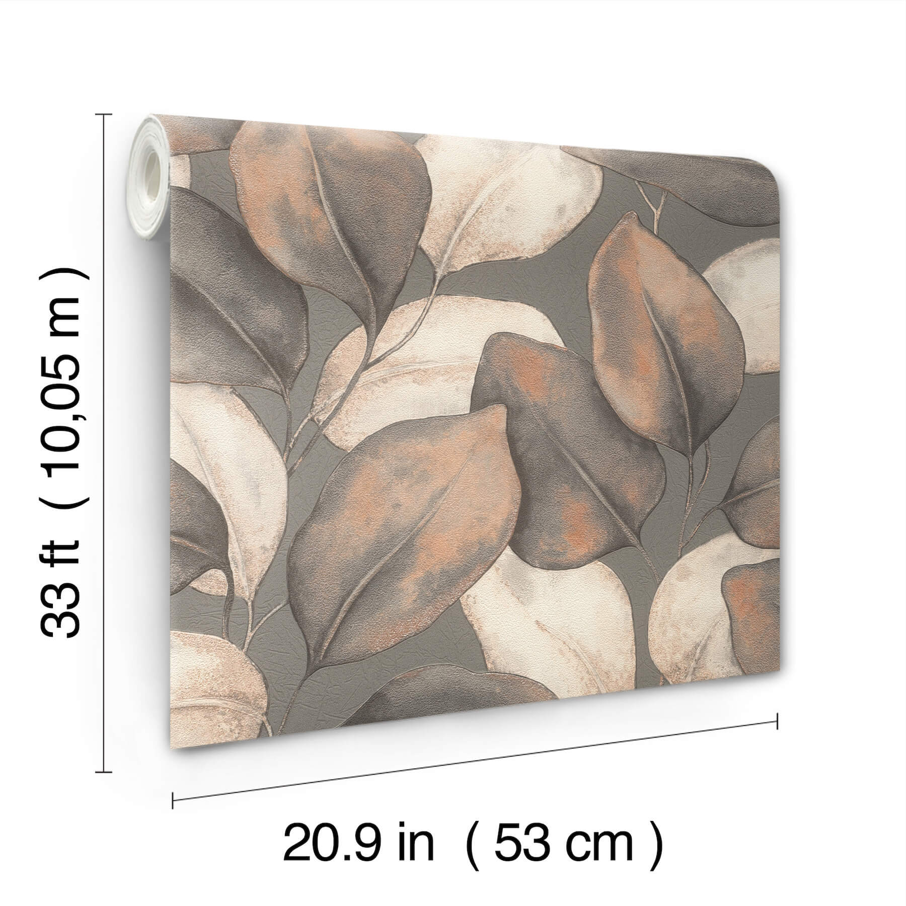evanthe-charcoal-vine-wallpaper-york-wallcoverings-4202-659887 - York Wallcoverings Wallpaper