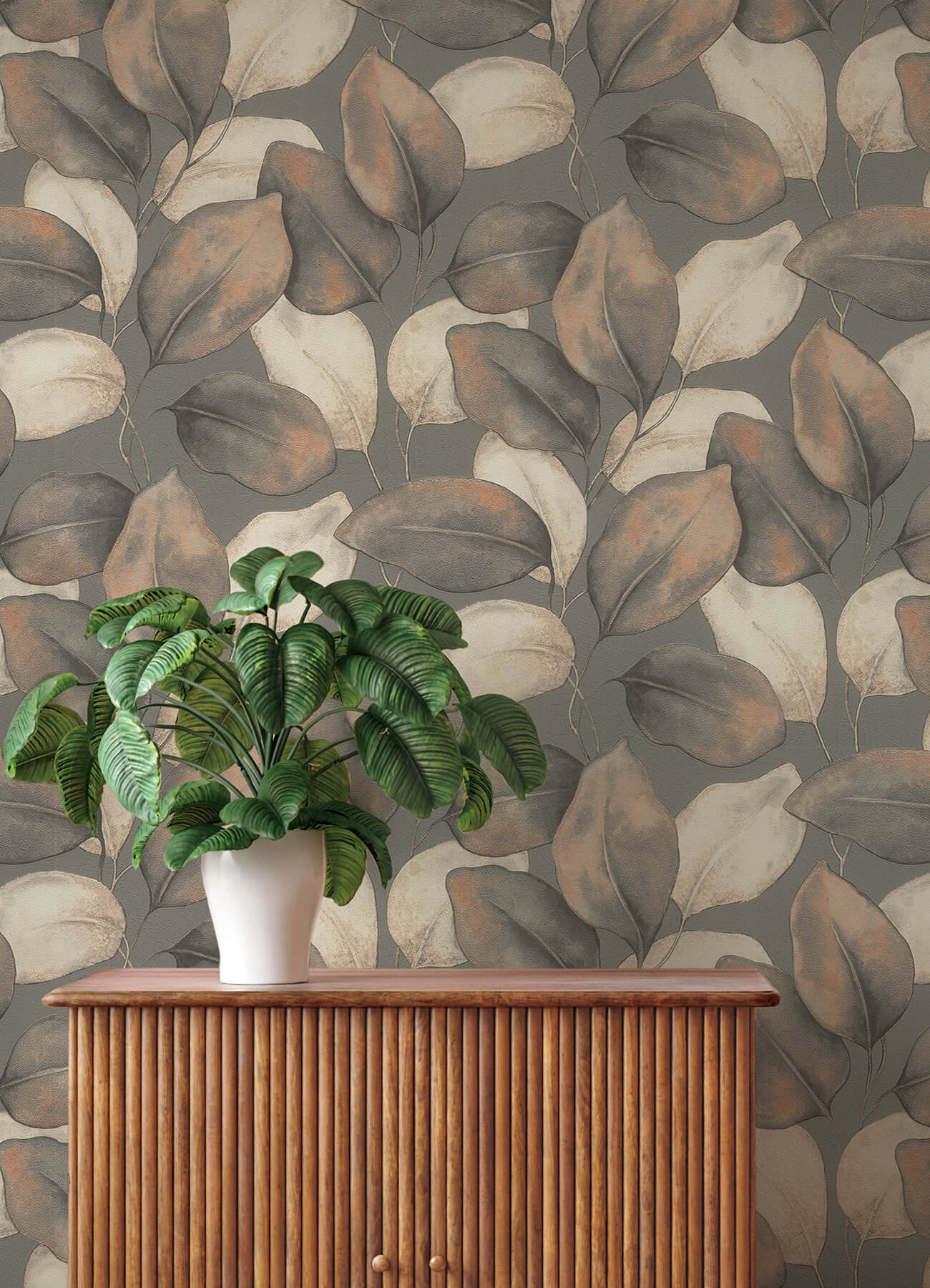 evanthe-charcoal-vine-wallpaper-york-wallcoverings-4202-659887 - York Wallcoverings Wallpaper