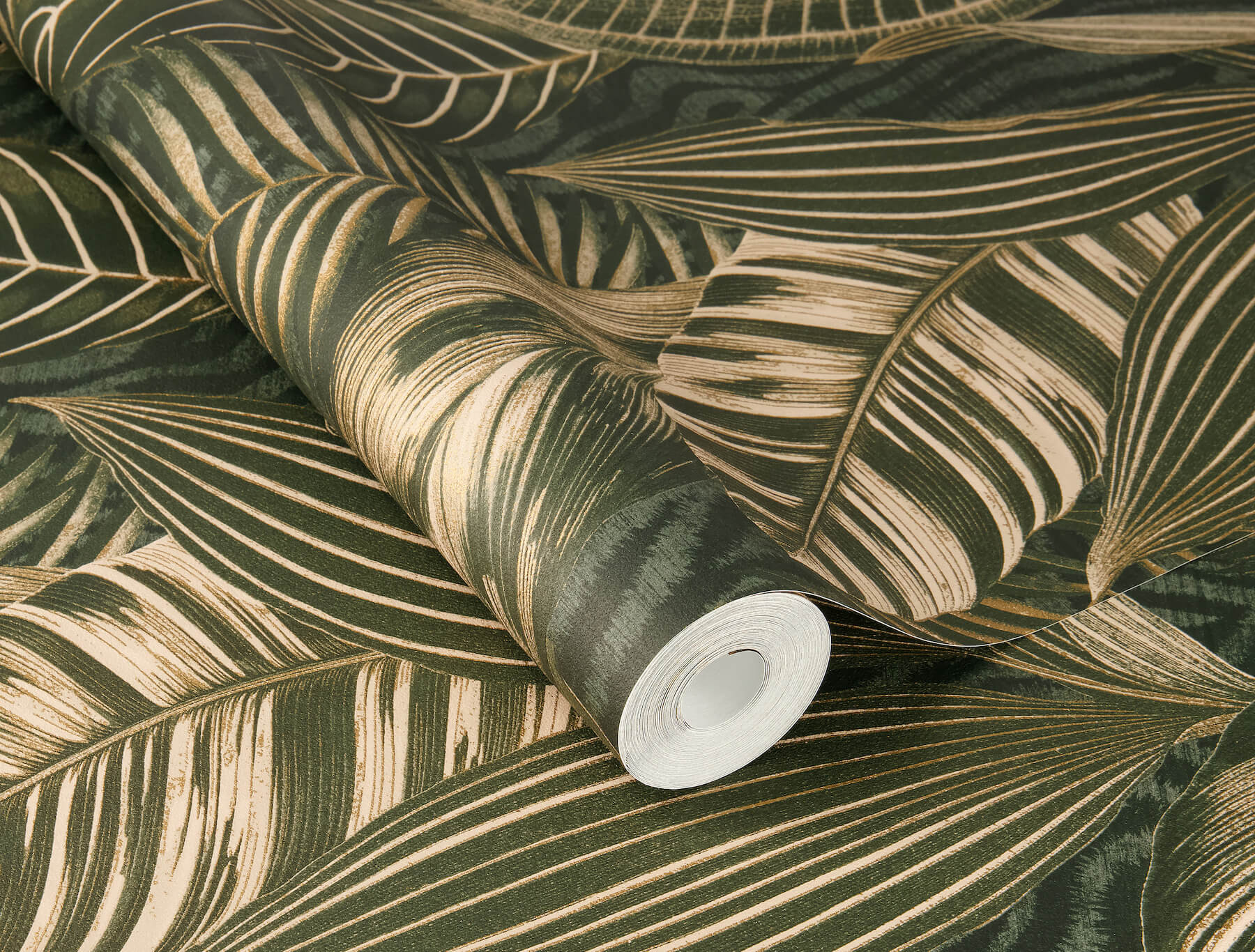 acacius-dark-green-tropical-foliage-wallpaper-york-wallcoverings-4202-751826 - York Wallcoverings Papel pintado