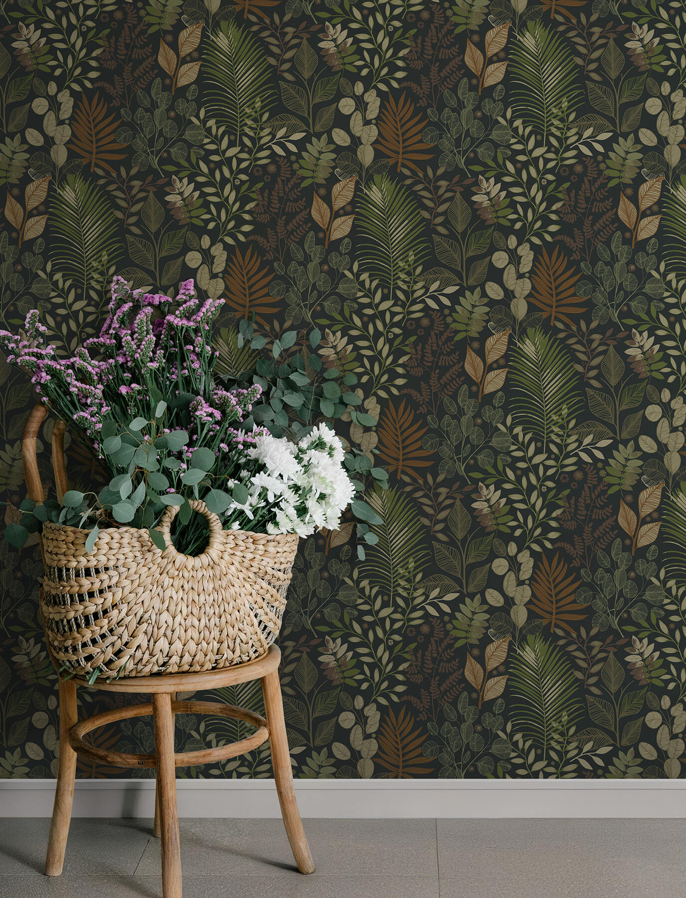 ngslycka-black-forest-botanicals-wallpaper-york-wallcoverings-4201-20104 - York Wallcoverings Wallpaper