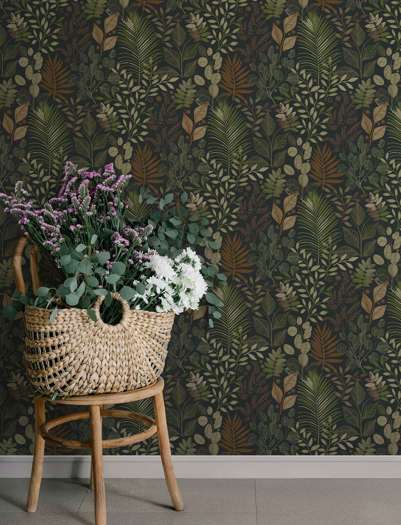 Ängslycka Black Forest Botanicals Wallpaper - York Wallcoverings - 4201-20104 - York Wallcoverings Wallpaper