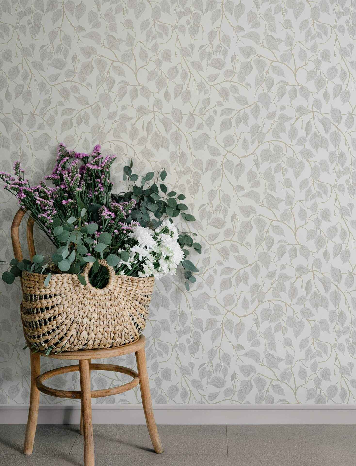Hängbjörk Dove Vine Wallpaper - York Wallcoverings - 4201-20106 - York Wallcoverings Wallpaper
