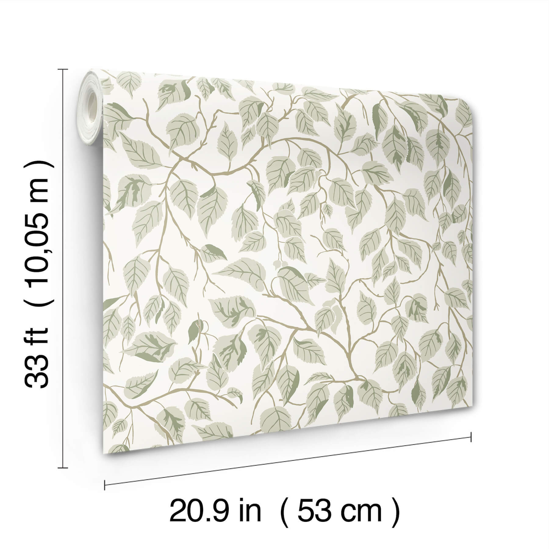 hngbjrk-sage-vine-wallpaper-york-wallcoverings-4201-20107 - York Wallcoverings Wallpaper