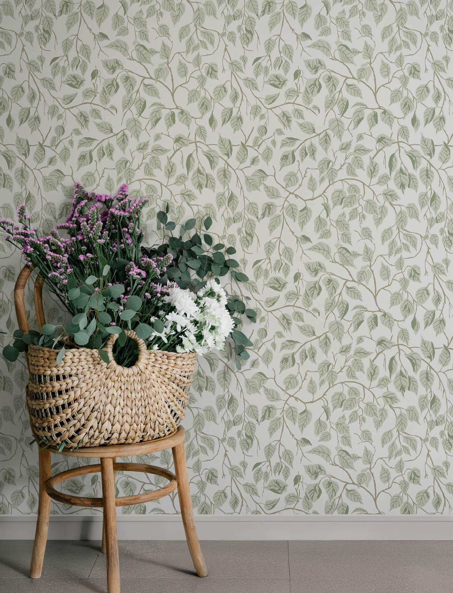 hngbjrk-sage-vine-wallpaper-york-wallcoverings-4201-20107 - York Wallcoverings Wallpaper
