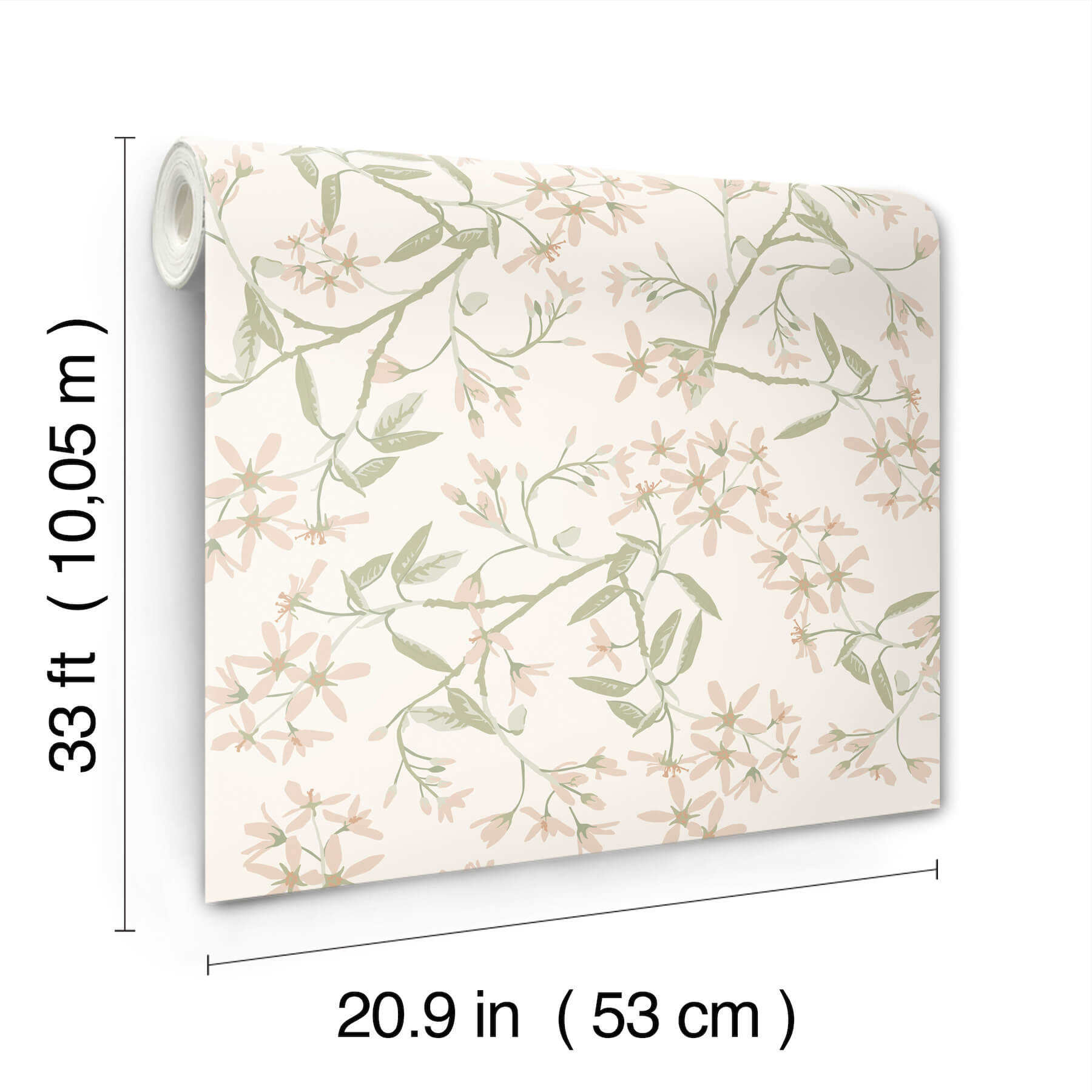paradis-blush-bouquet-toss-wallpaper-york-wallcoverings-4201-20111 - York Wallcoverings Wallpaper