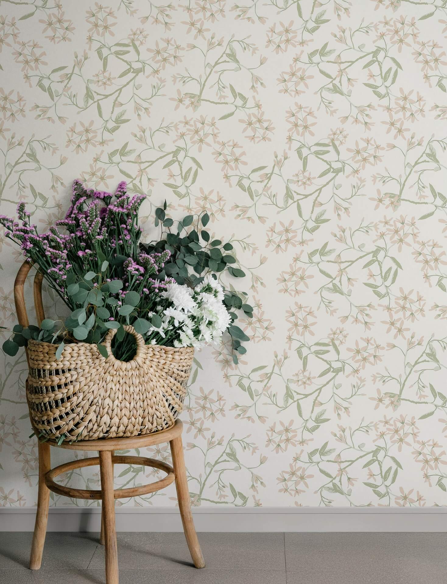paradis-blush-bouquet-toss-wallpaper-york-wallcoverings-4201-20111 - York Wallcoverings Wallpaper