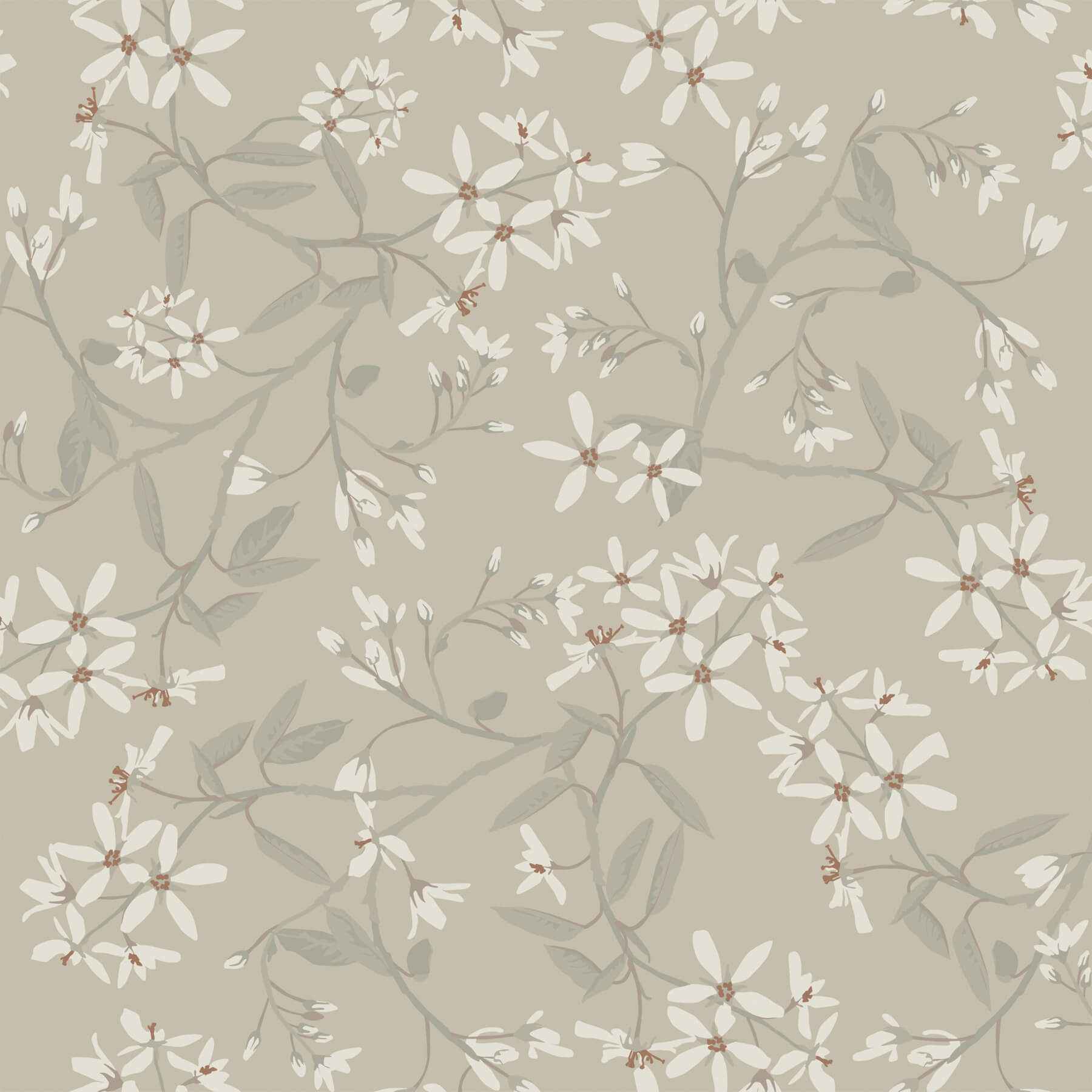 Paradis Grey Bouquet Toss Wallpaper - York Wallcoverings - 4201-20113 - York Wallcoverings Wallpaper