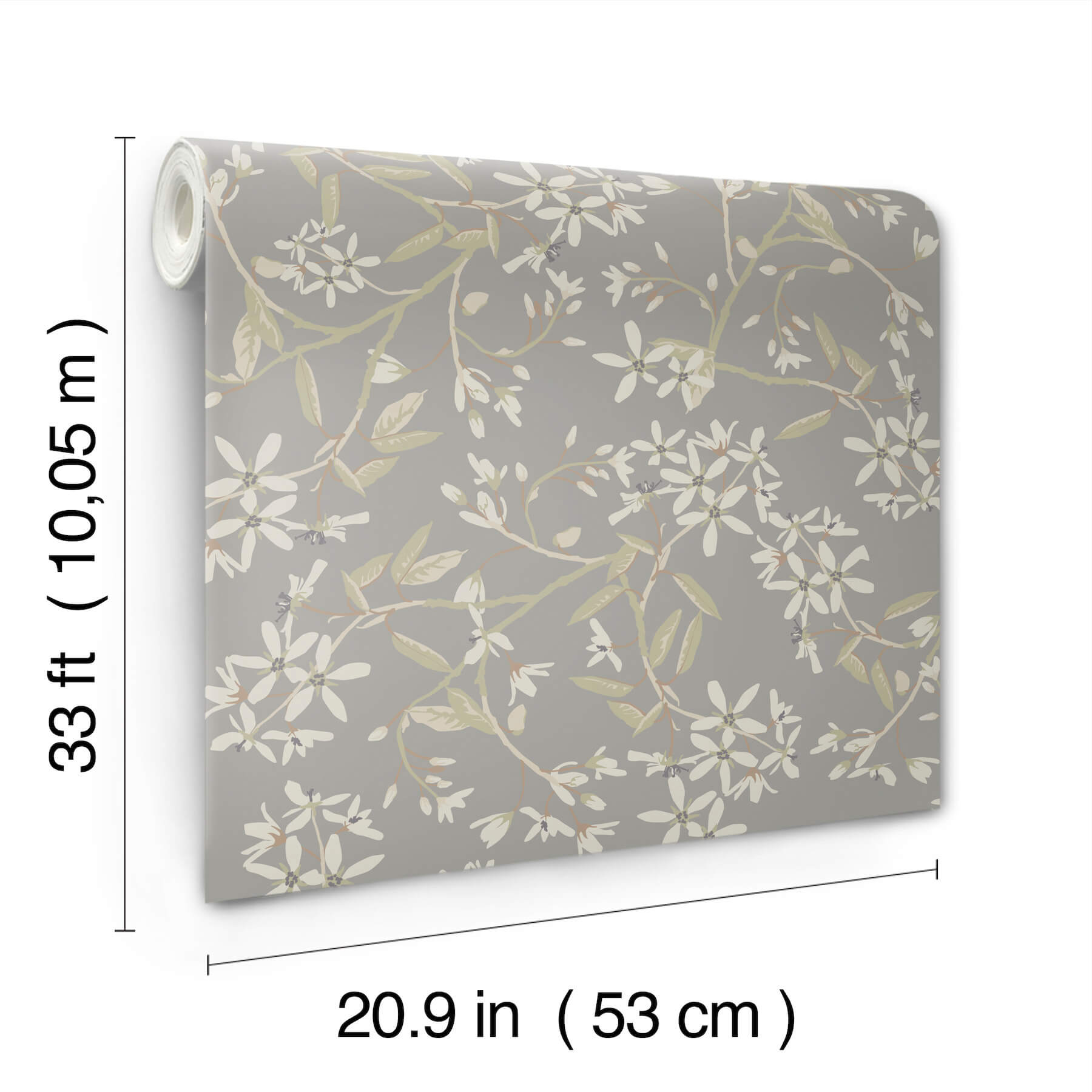 paradis-slate-bouquet-toss-wallpaper-york-wallcoverings-4201-20114 - York Wallcoverings Wallpaper