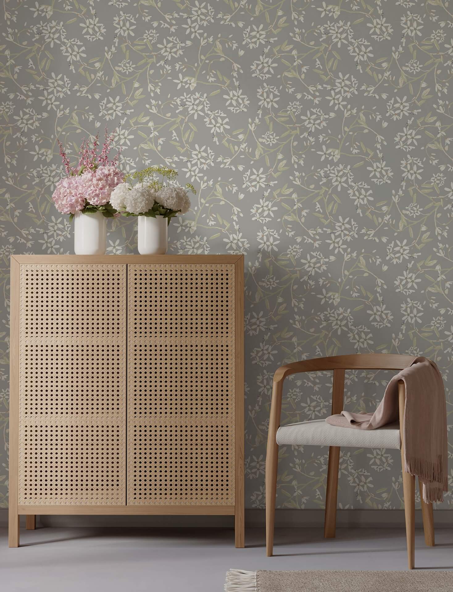 paradis-slate-bouquet-toss-wallpaper-york-wallcoverings-4201-20114 - York Wallcoverings Wallpaper