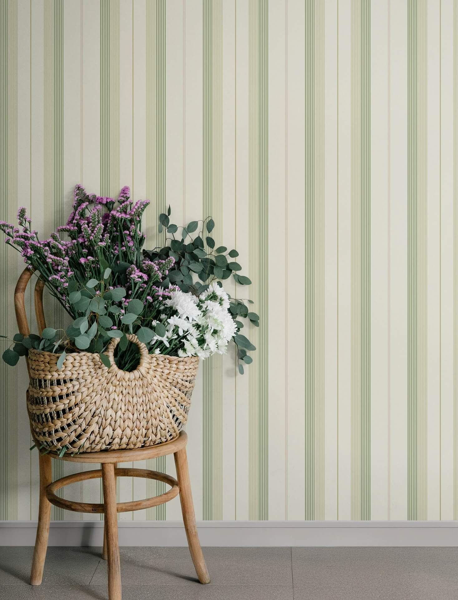 herrgrd-green-stripe-wallpaper-york-wallcoverings-4201-20117 - York Wallcoverings Wallpaper