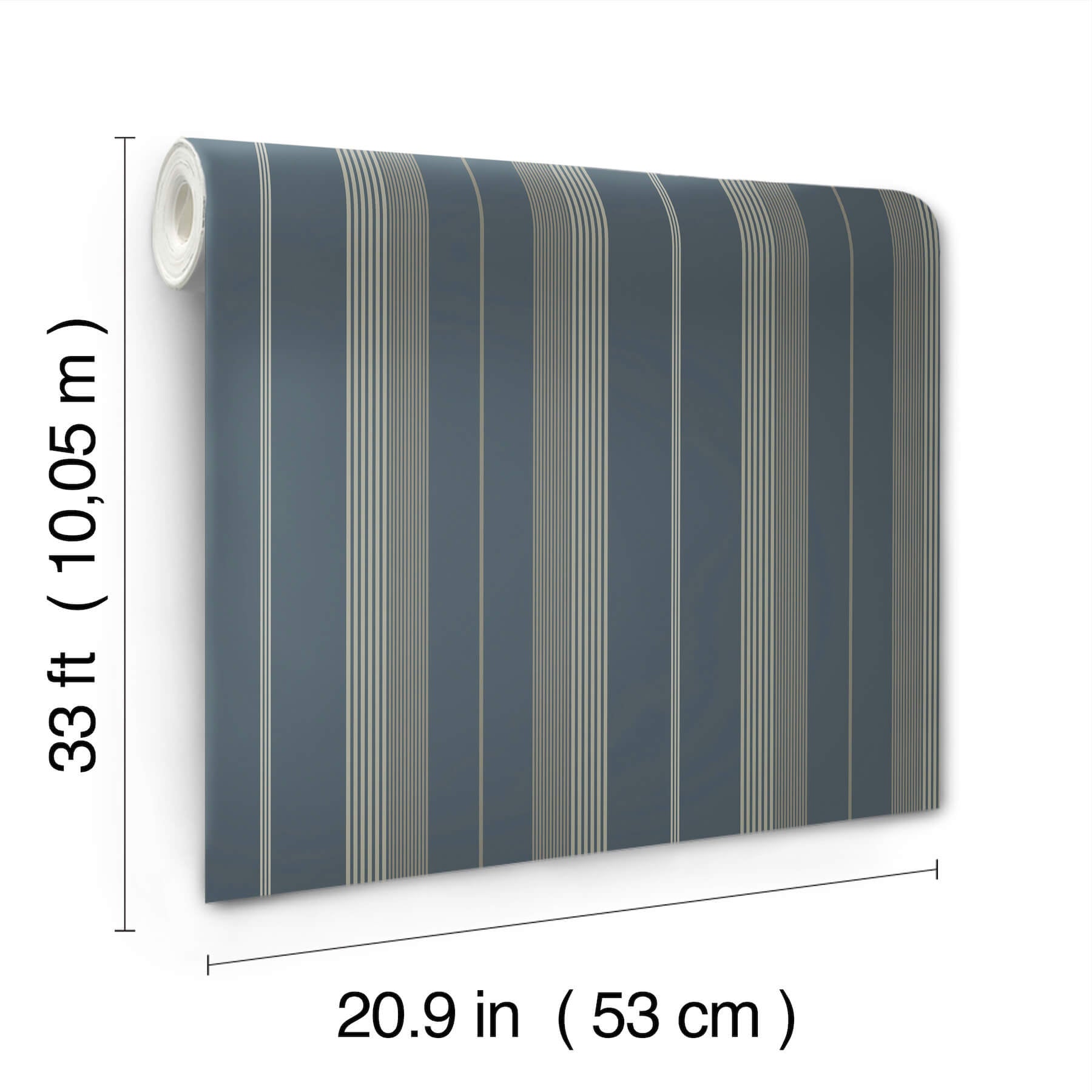 herrgrd-navy-stripe-wallpaper-york-wallcoverings-4201-20120 - York Wallcoverings Wallpaper