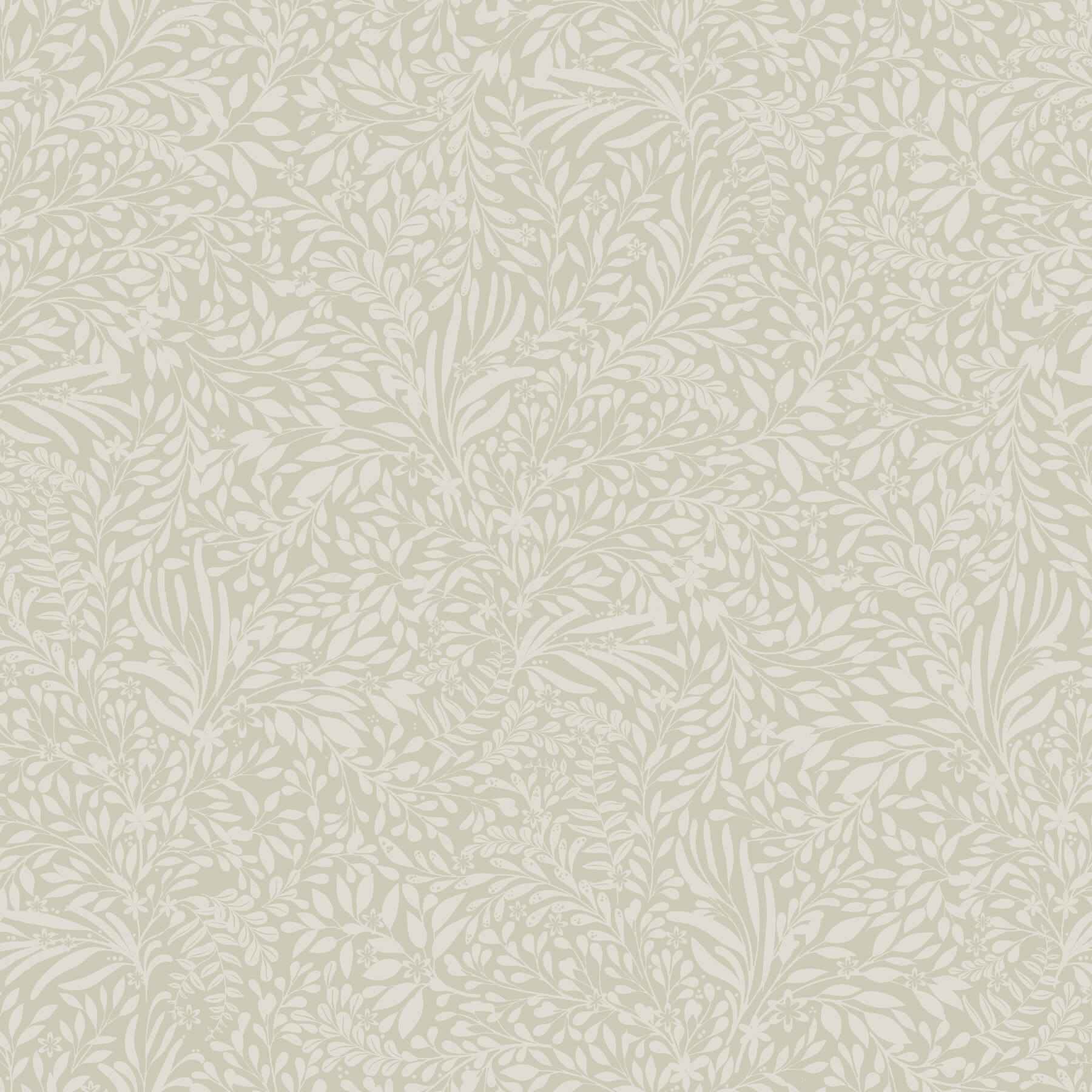 Kristina Taupe Botanical Wallpaper - York Wallcoverings - 4201-20127