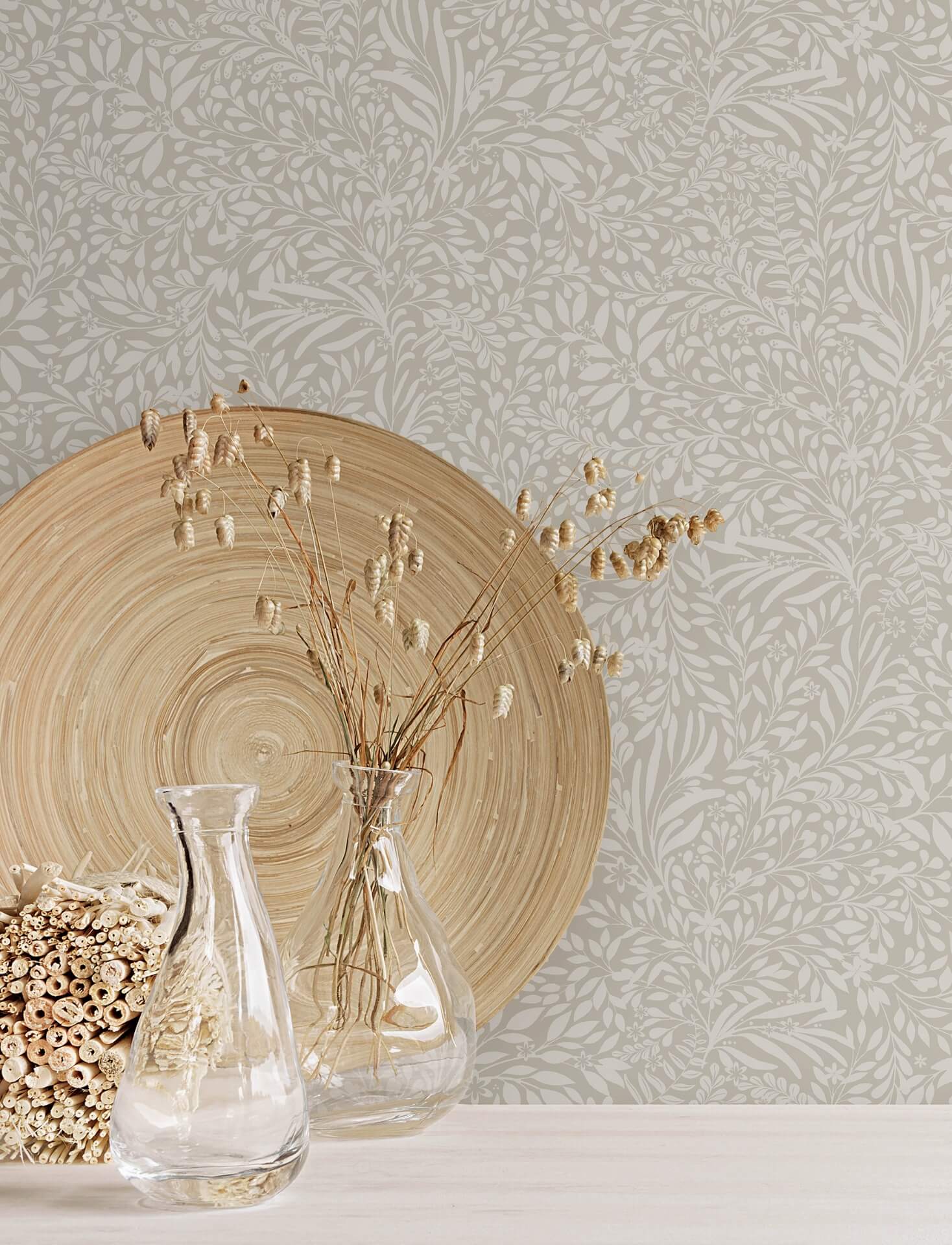 kristina-taupe-botanical-wallpaper-york-wallcoverings-4201-20127 - York Wallcoverings Papel pintado