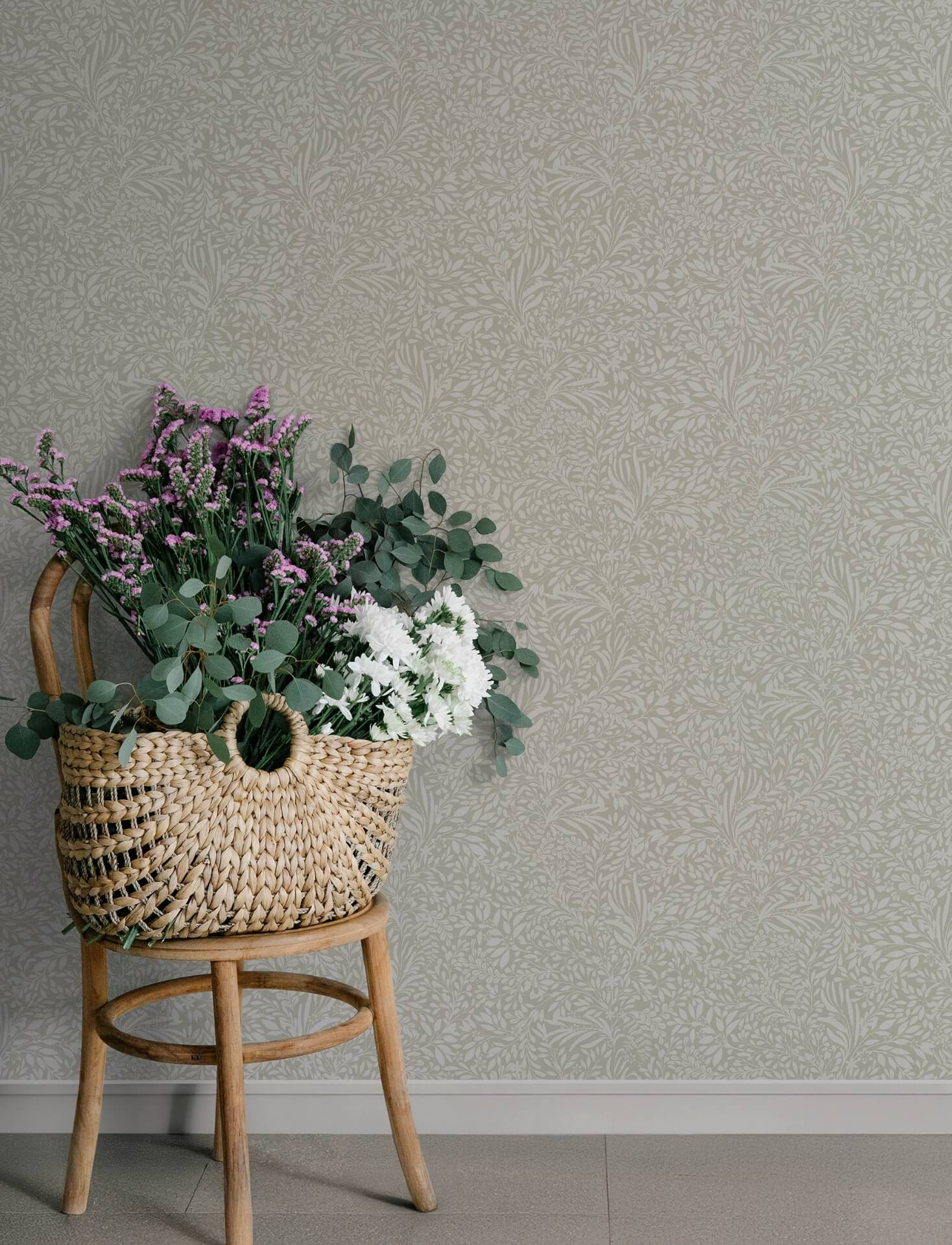 kristina-taupe-botanical-wallpaper-york-wallcoverings-4201-20127 - York Wallcoverings Papel pintado