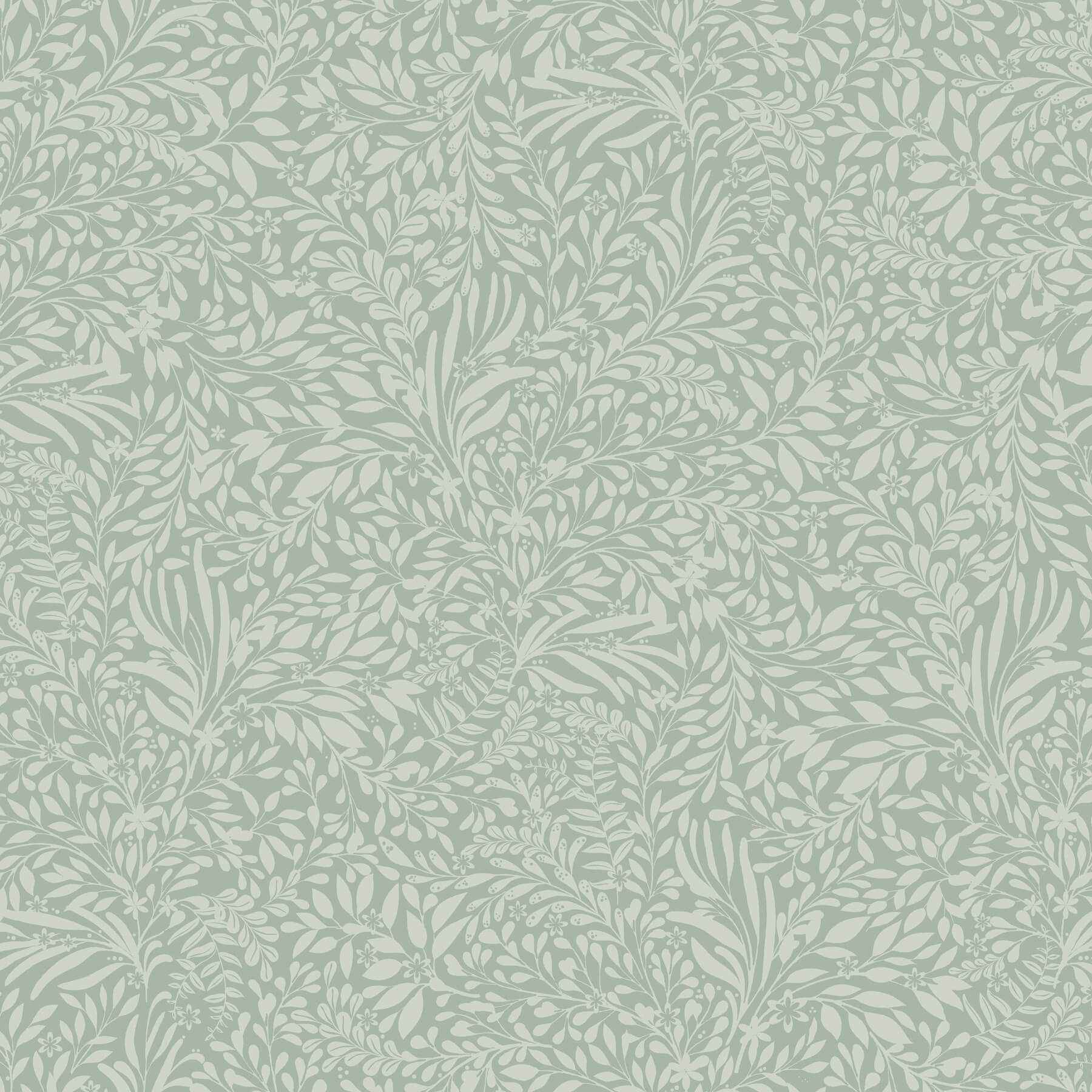 Kristina Teal Botanical Wallpaper - York Wallcoverings - 4201-20128 - York Wallcoverings Wallpaper