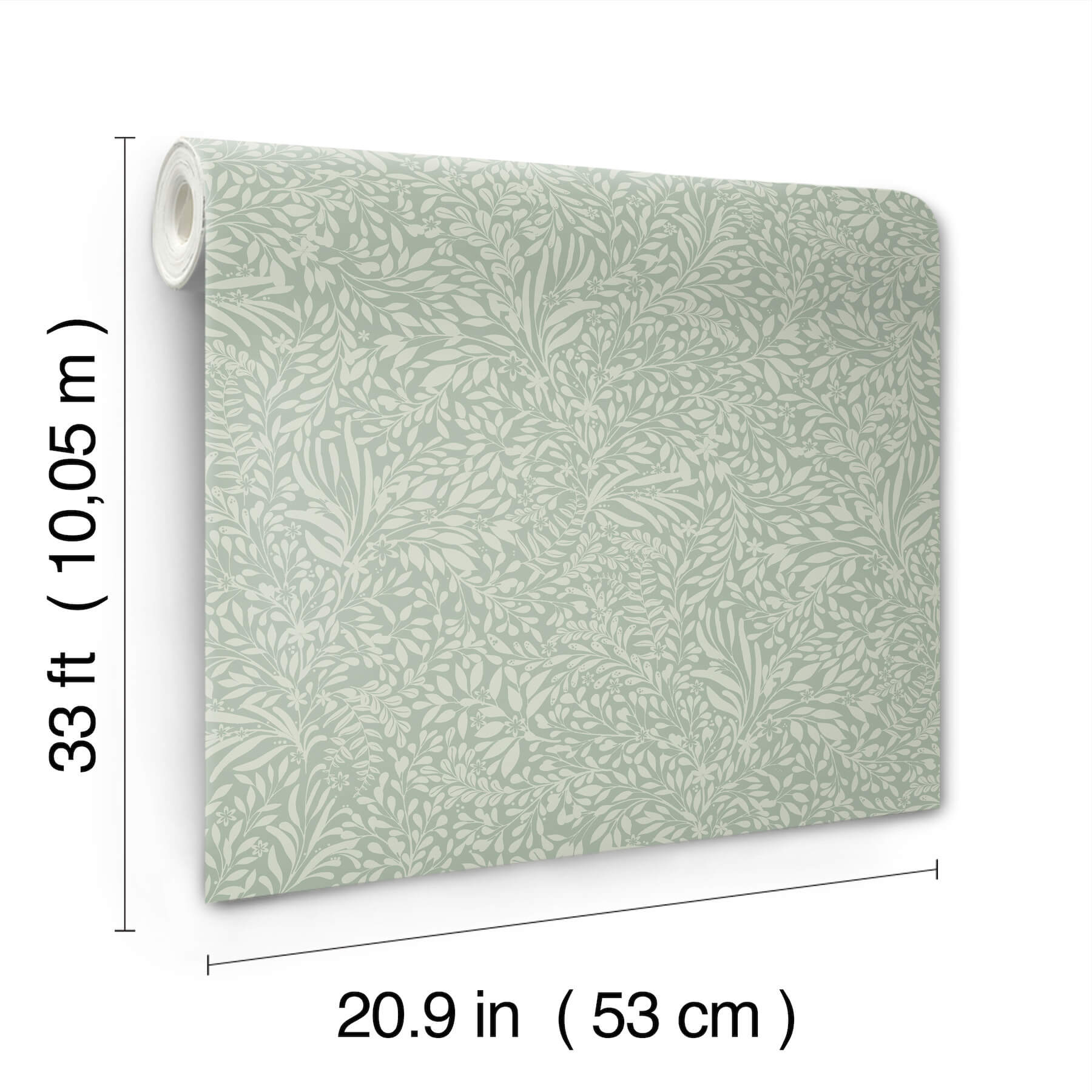 kristina-teal-botanical-wallpaper-york-wallcoverings-4201-20128 - York Wallcoverings Wallpaper