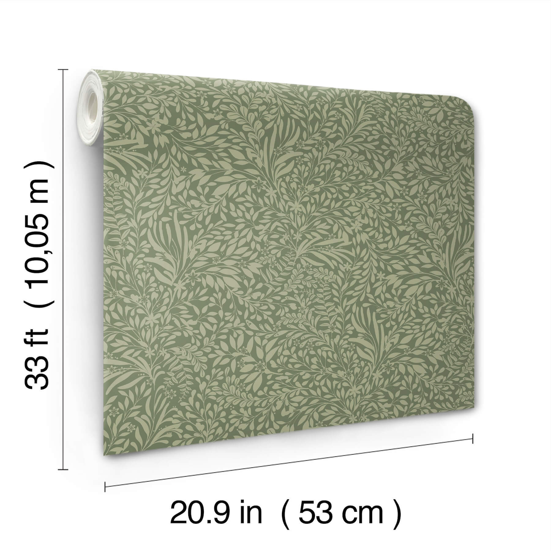 kristina-evergreen-botanical-wallpaper-york-wallcoverings-4201-20129 - York Wallcoverings Wallpaper
