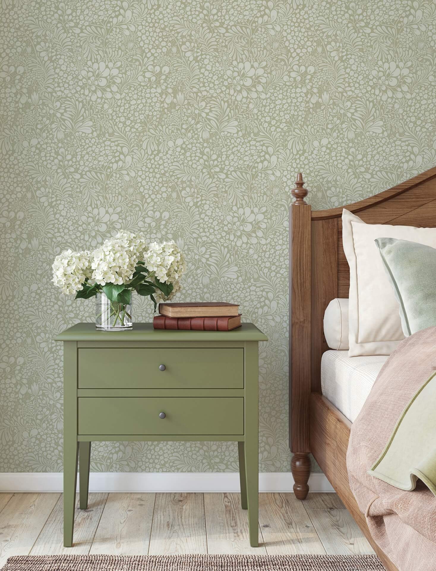 siv-sage-botanical-wallpaper-york-wallcoverings-4201-48003 - York Wallcoverings Wallpaper