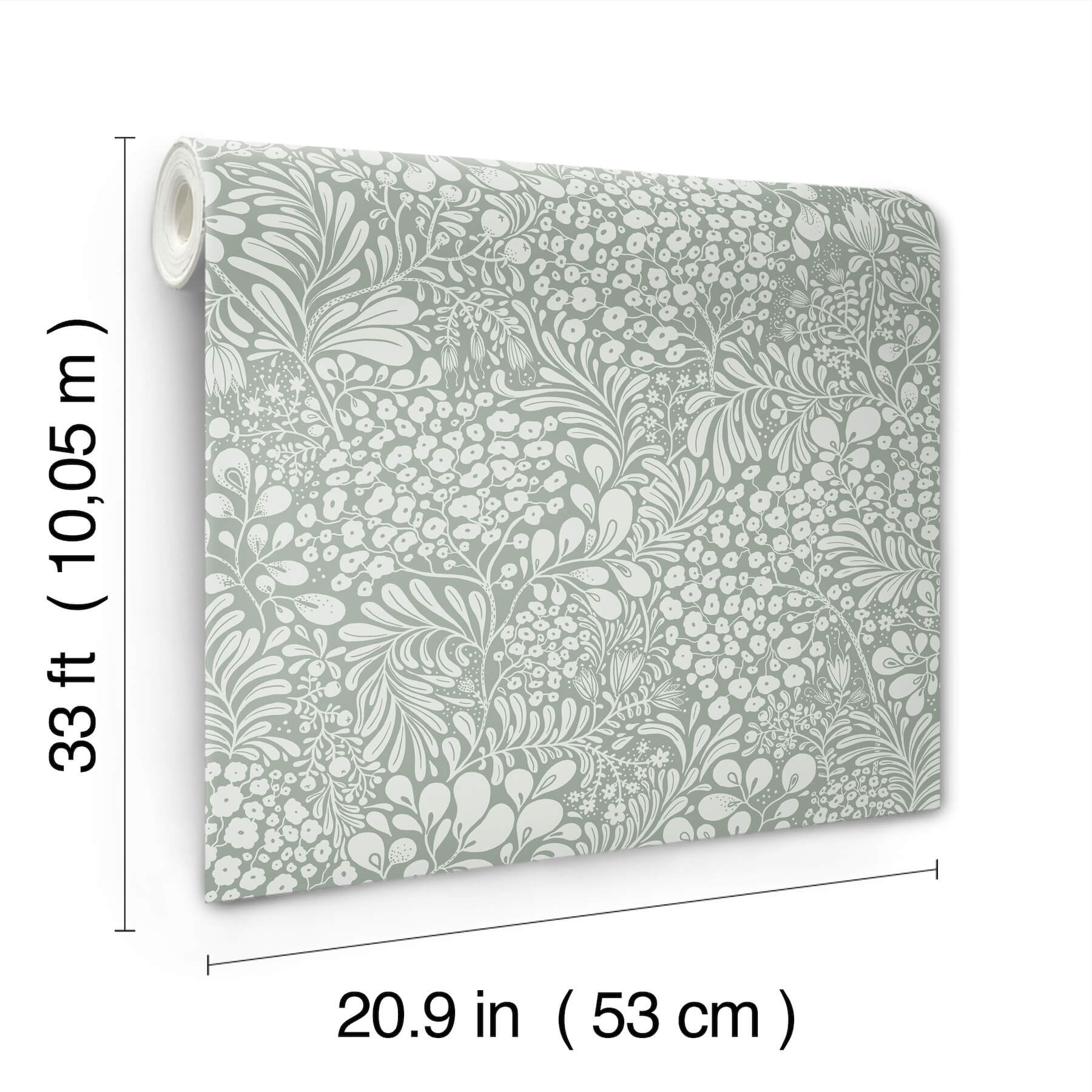 siv-slate-botanical-wallpaper-york-wallcoverings-4201-48004 - York Wallcoverings Wallpaper