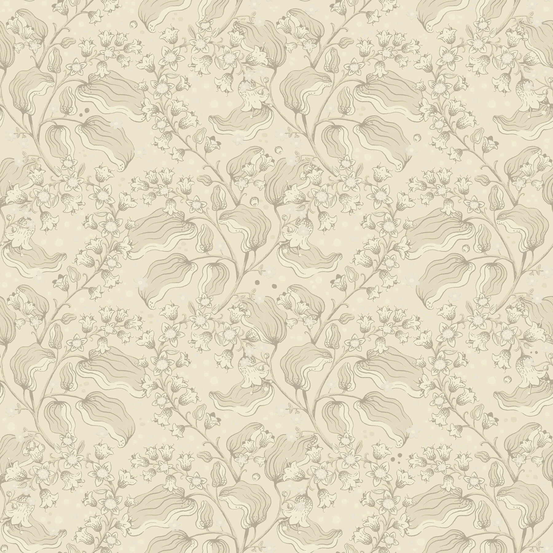 syren-khaki-dainty-floral-wallpaper-york-wallcoverings-4201-48024 - York Wallcoverings Wallpaper