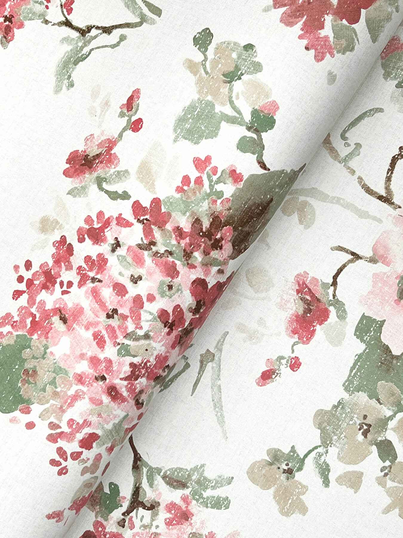 Veiled Garden Pink Floral Wallpaper - York Wallcoverings - LL3231 - York Wallcoverings Wallpaper