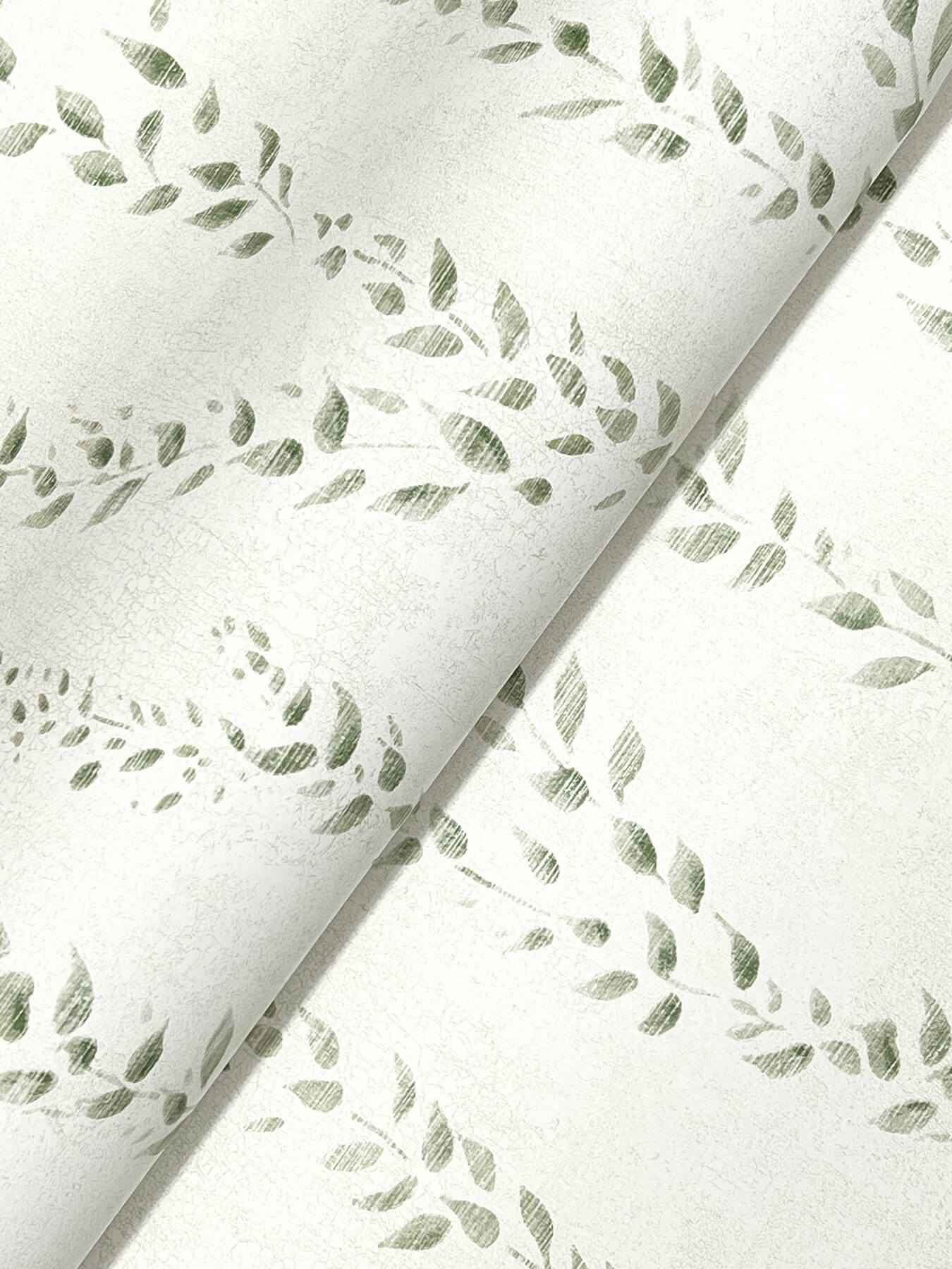 Alpenrose Moss Vine Wallpaper - York Wallcoverings - LL3252 - York Wallcoverings Wallpaper