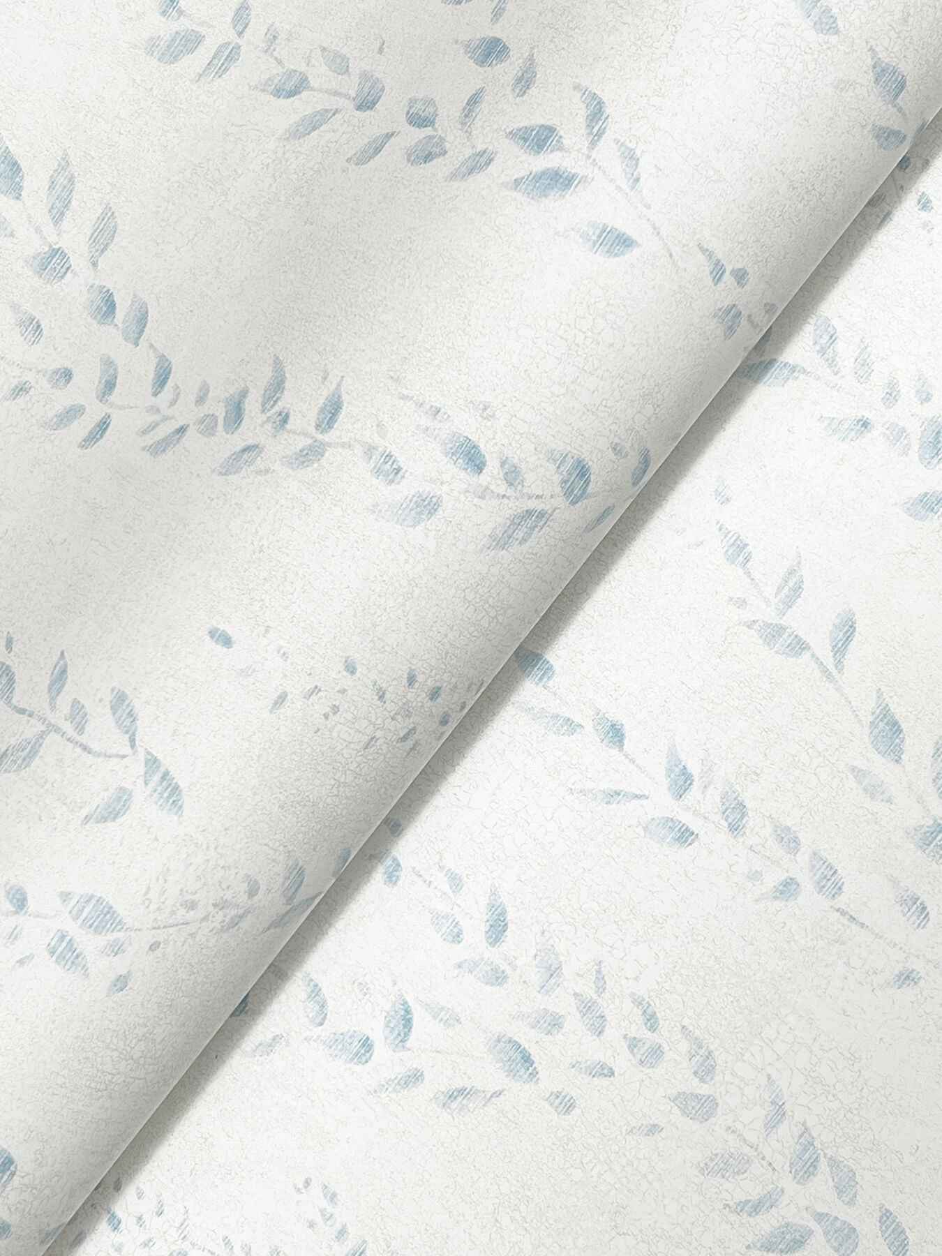 Alpenrose Sky Blue Vine Wallpaper - York Wallcoverings - LL3253 - York Wallcoverings Wallpaper