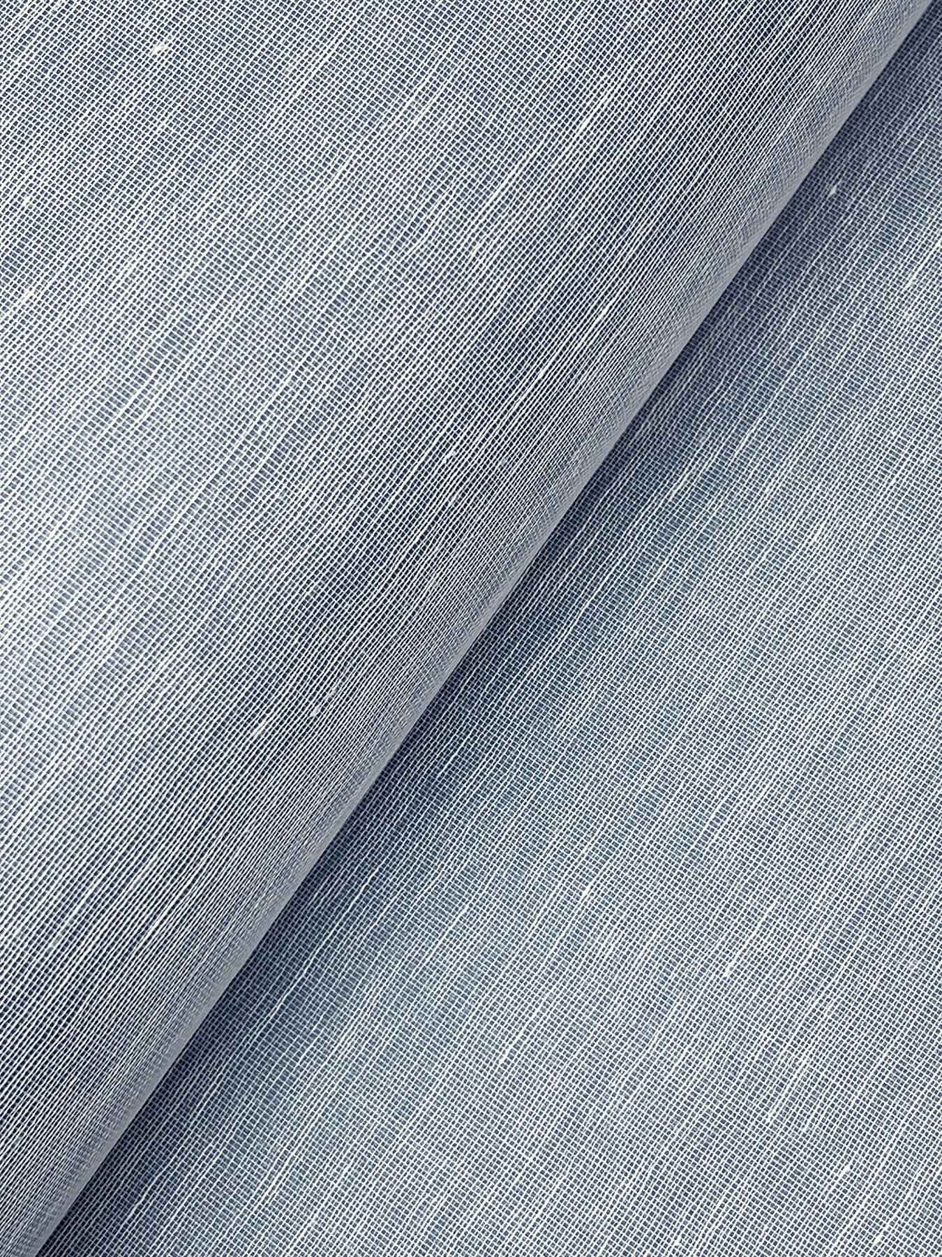 Hempfield Weave Blue Loomed Wallpaper - York Wallcoverings - LL4351 - York Wallcoverings Wallpaper