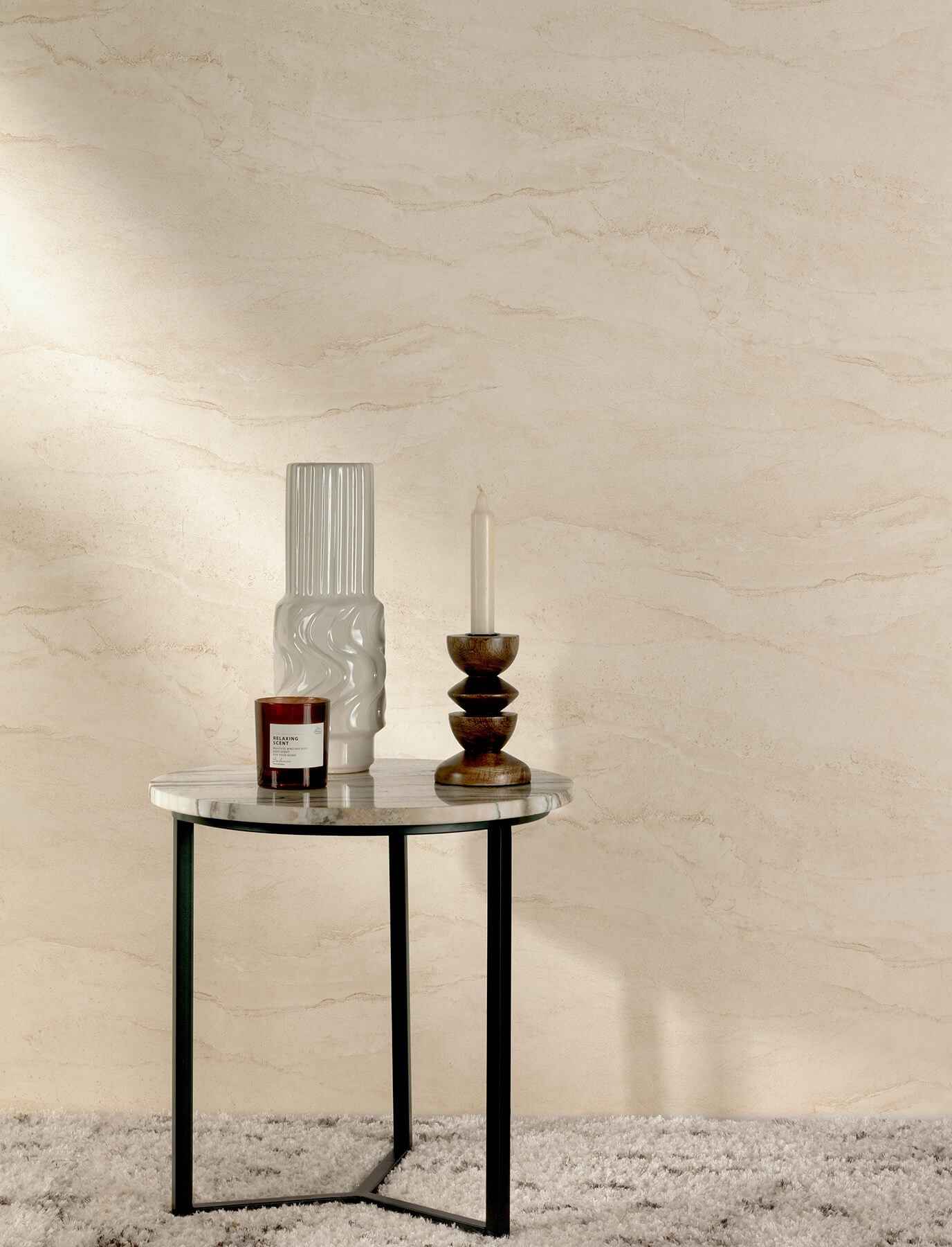 Morgana Off-White Stone Wallpaper - York Wallcoverings - 4191-83000 - York Wallcoverings Wallpaper