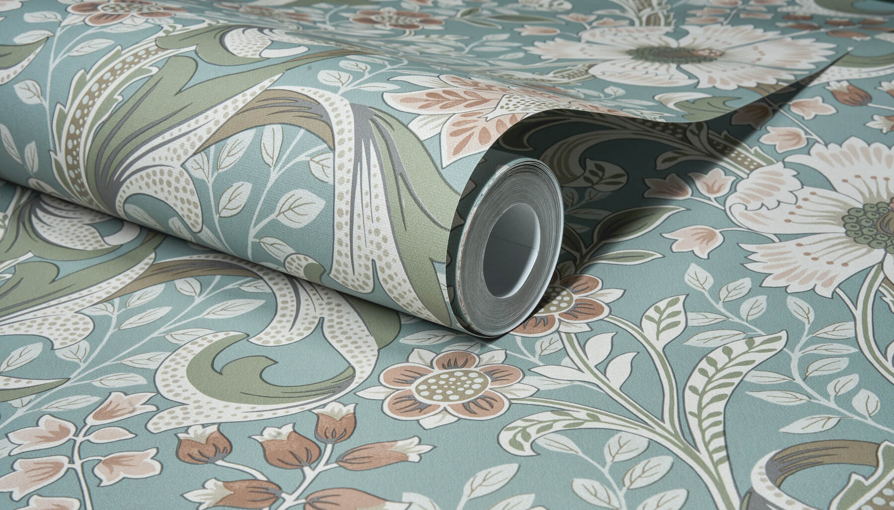 liora-aqua-floral-trail-wallpaper-york-wallcoverings-4191-83013 - York Wallcoverings Papel pintado
