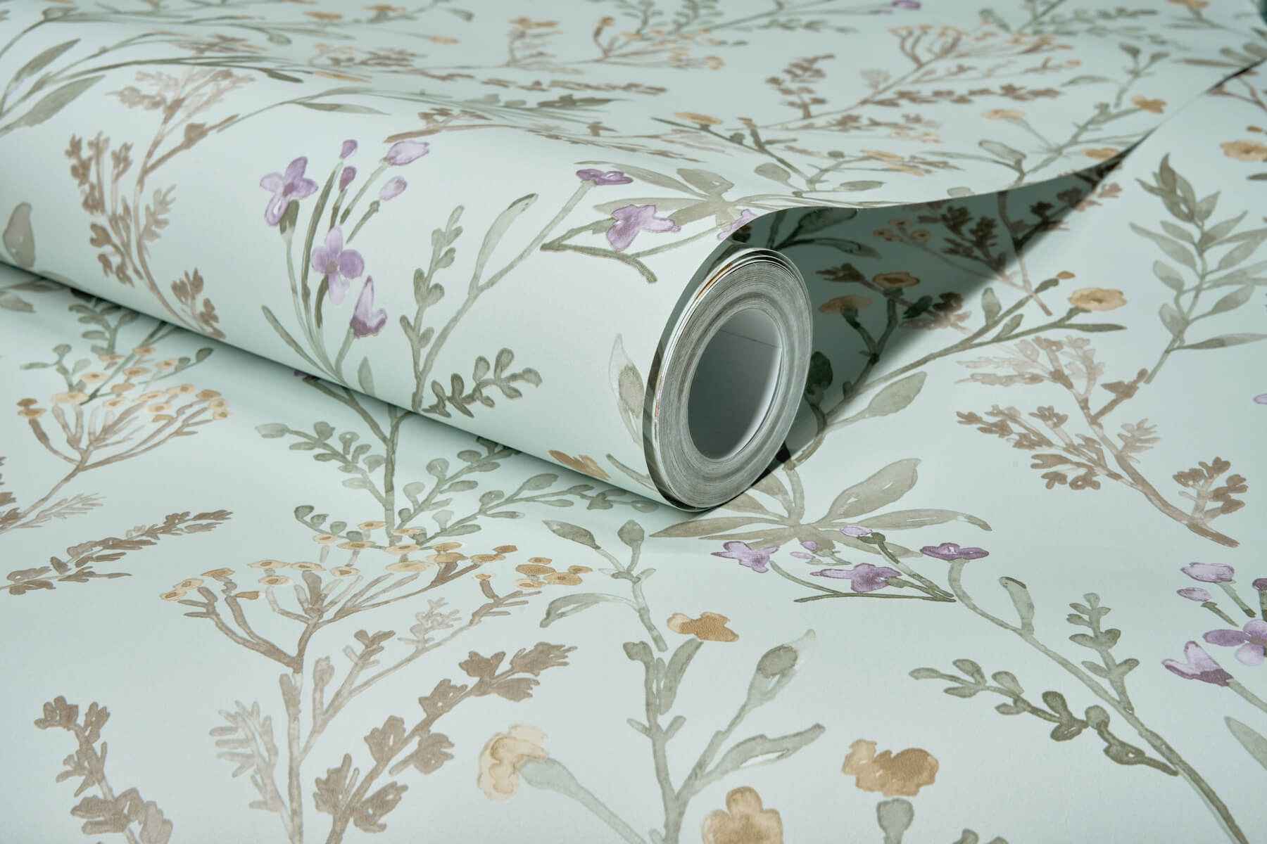 Laverne Aquamarine Wildflowers Wallpaper - York Wallcoverings - 4191-83018 - York Wallcoverings Wallpaper