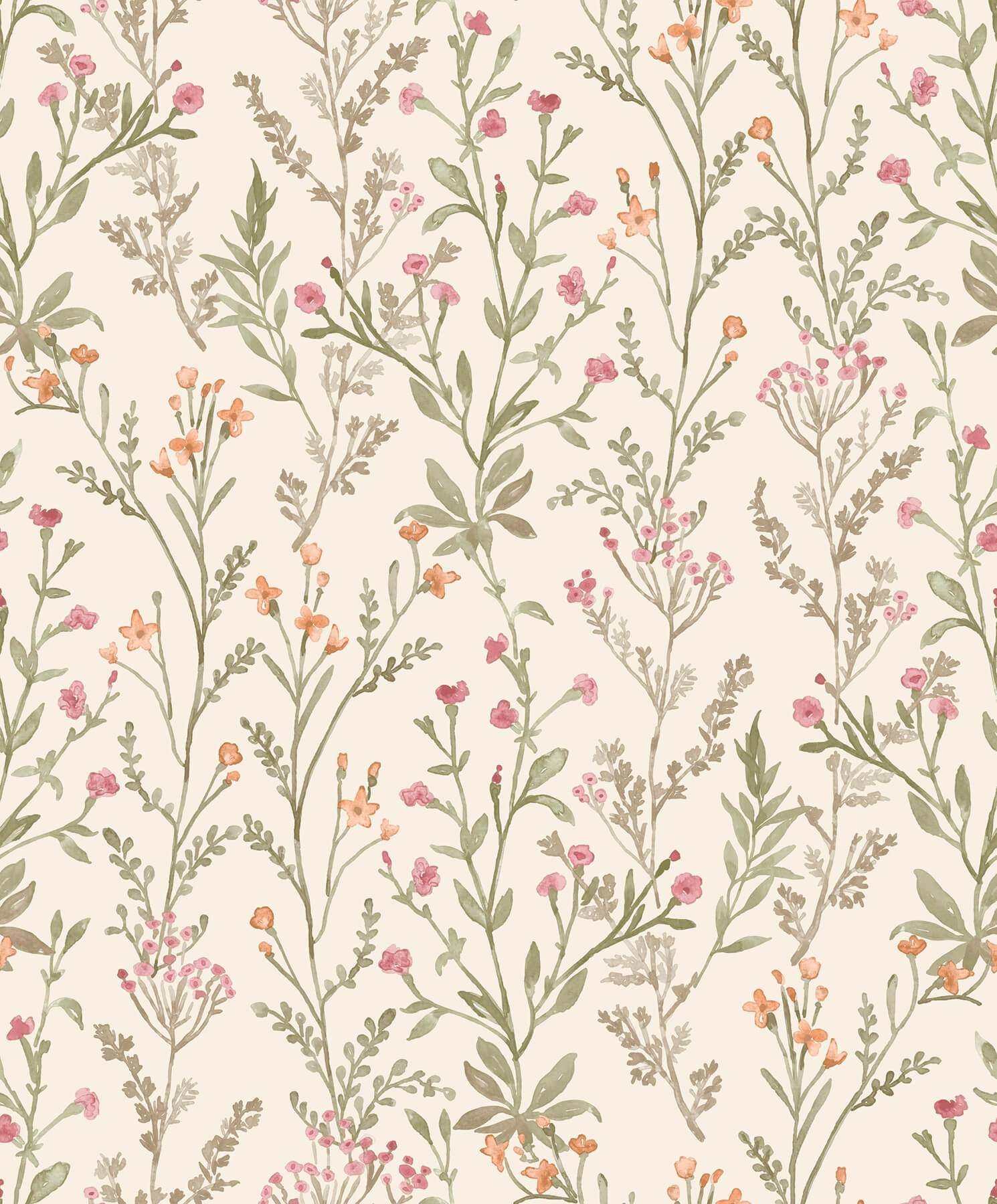 laverne-green-wildflowers-wallpaper-york-wallcoverings-4191-83019 - York Wallcoverings Wallpaper