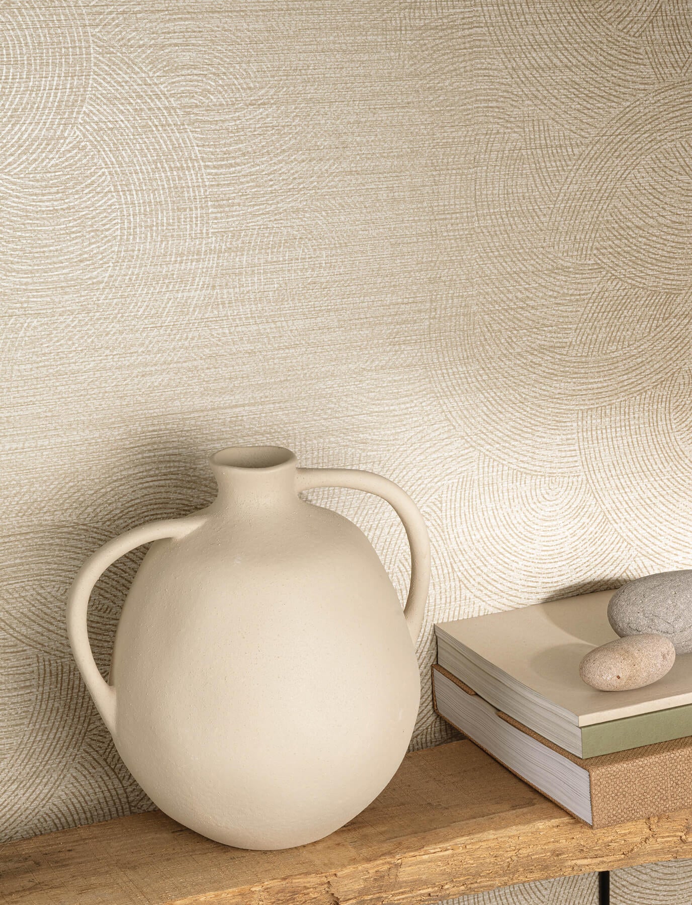 harrison-taupe-swirling-geometric-wallpaper-york-wallcoverings-4191-83023 - York Wallcoverings Papel pintado