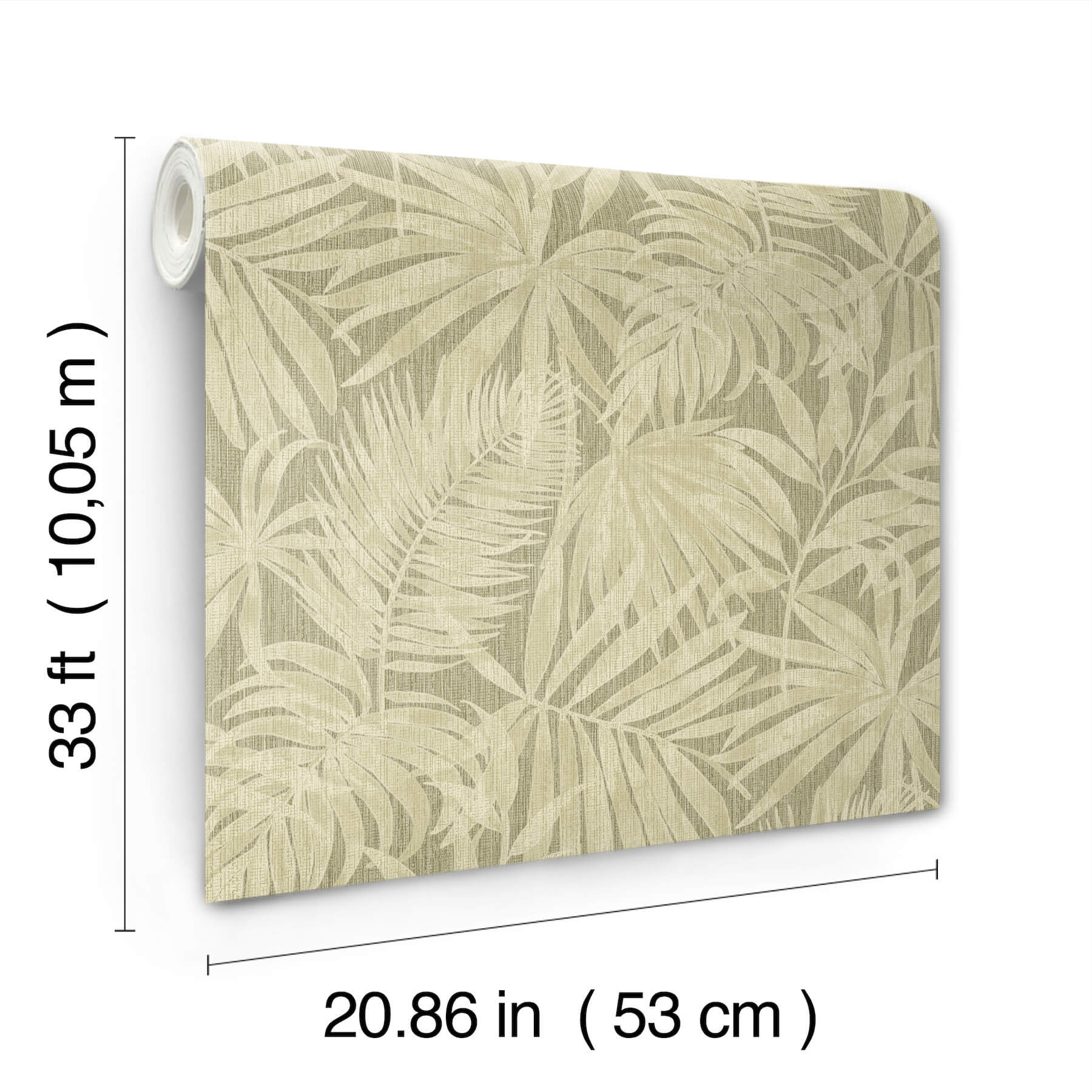 sonny-green-fronds-wallpaper-york-wallcoverings-4191-83027 - York Wallcoverings Papel pintado