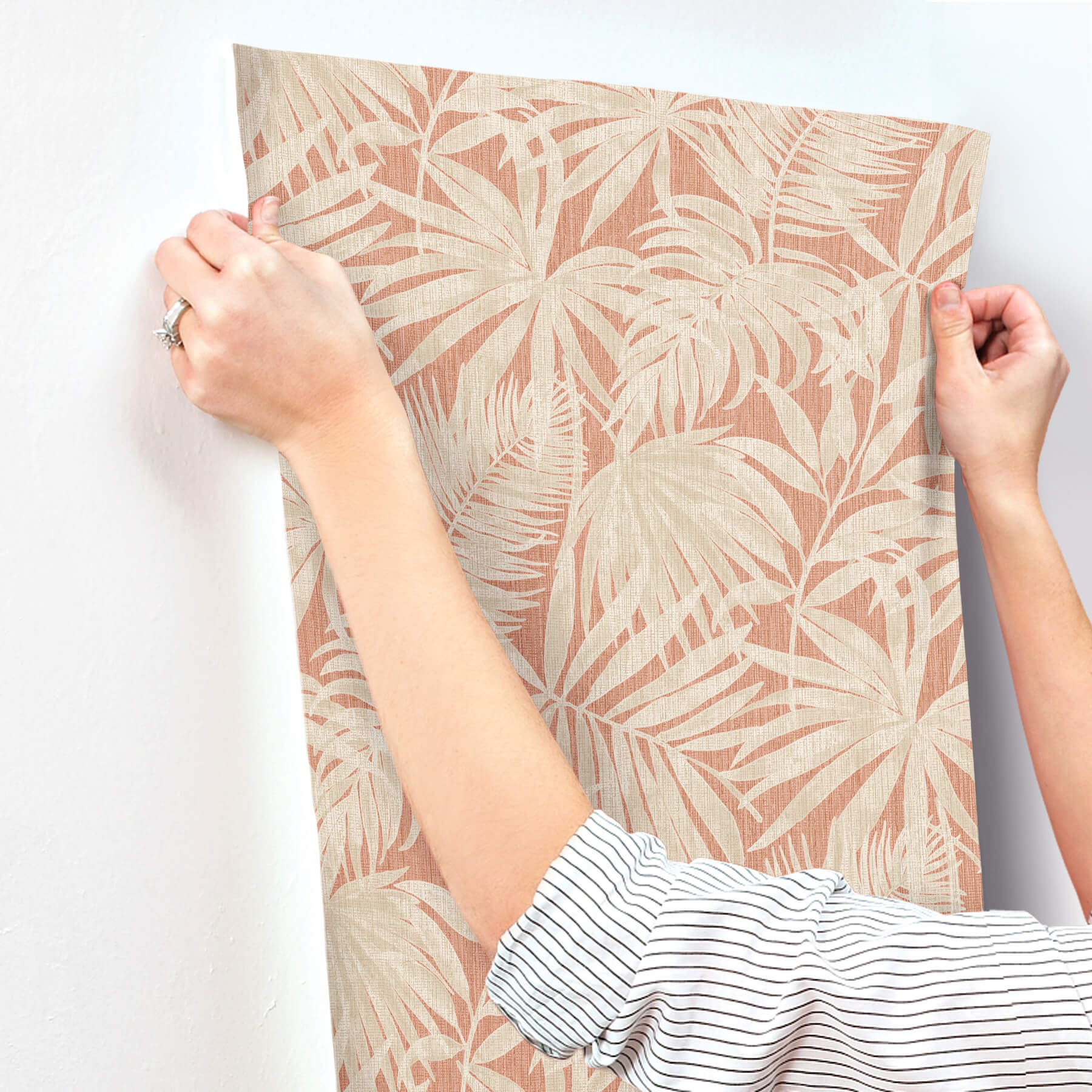sonny-rust-fronds-wallpaper-york-wallcoverings-4191-83029 - York Wallcoverings Wallpaper