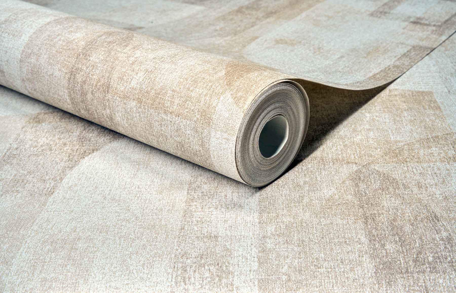 Cassandra Taupe Block Geometric Wallpaper - York Wallcoverings - 4191-83030 - York Wallcoverings Wallpaper
