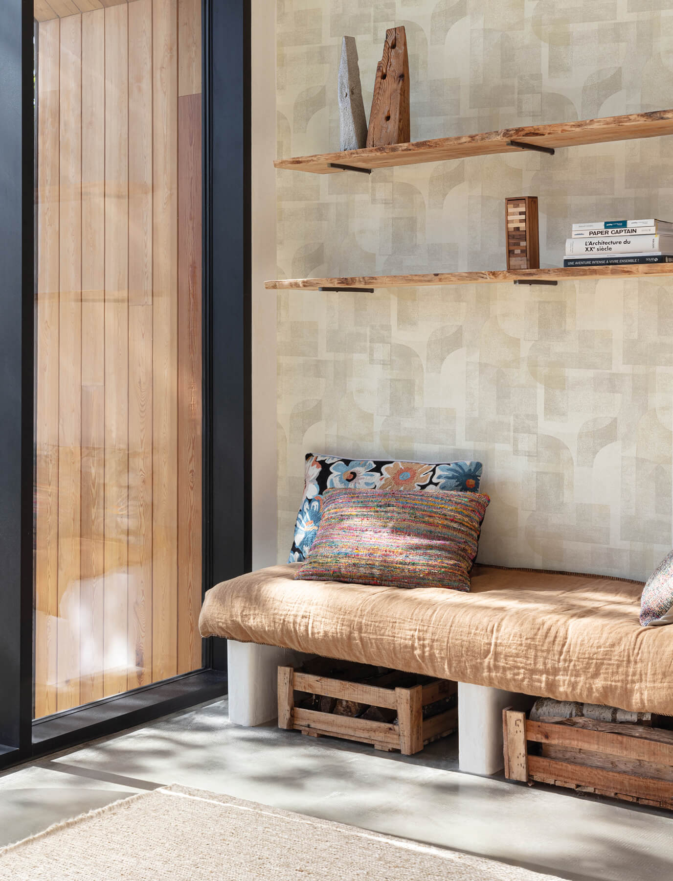 cassandra-taupe-block-geometric-wallpaper-york-wallcoverings-4191-83030 - York Wallcoverings Papel pintado