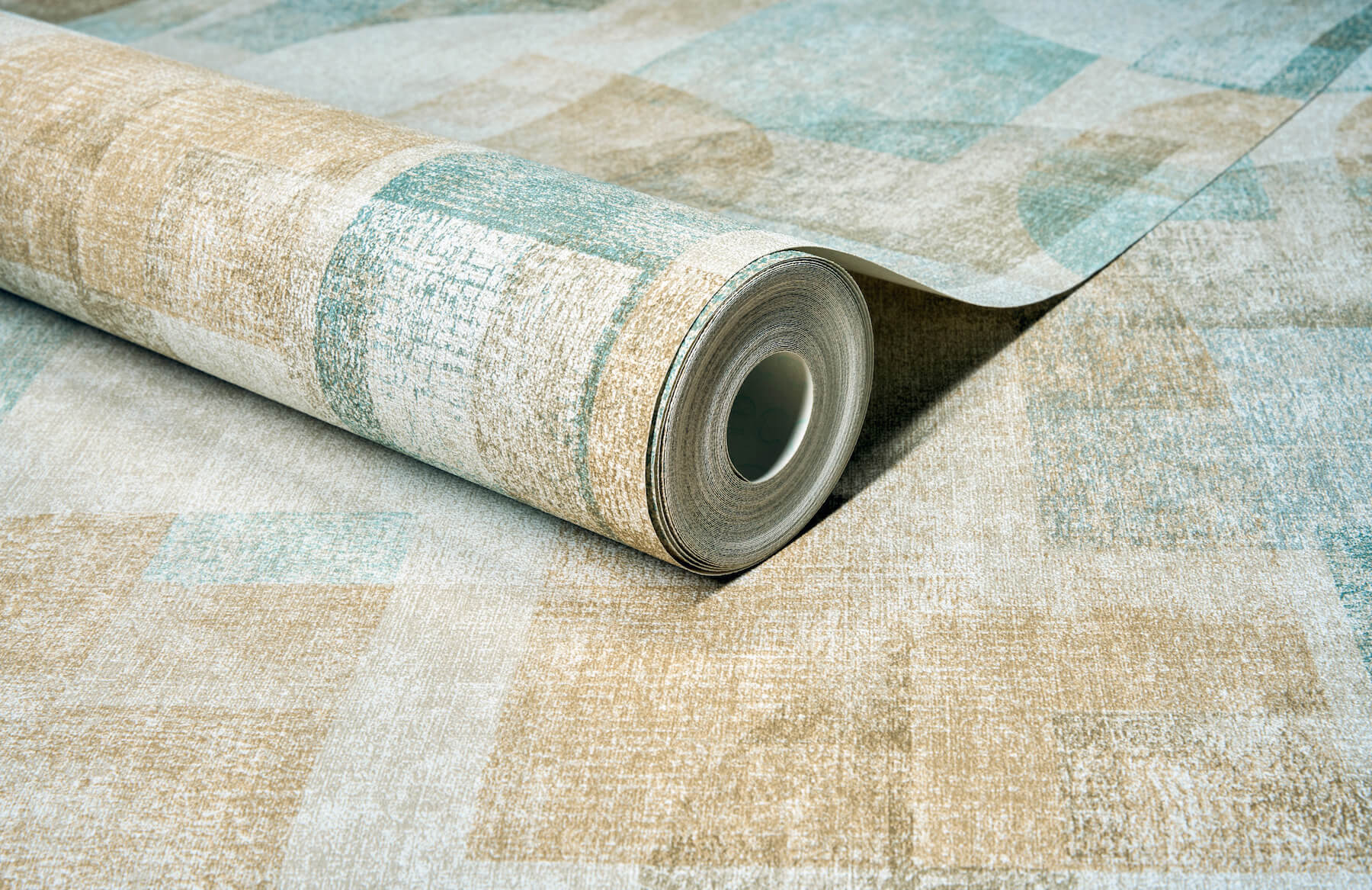 cassandra-teal-block-geometric-wallpaper-york-wallcoverings-4191-83031 - York Wallcoverings Papel pintado