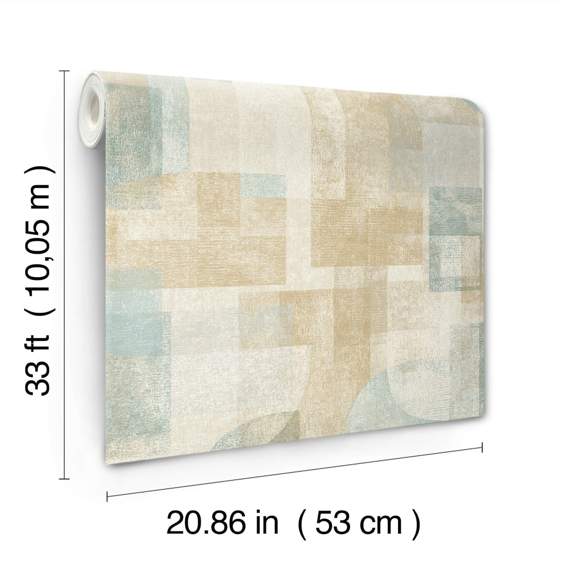cassandra-teal-block-geometric-wallpaper-york-wallcoverings-4191-83031 - York Wallcoverings Papel pintado