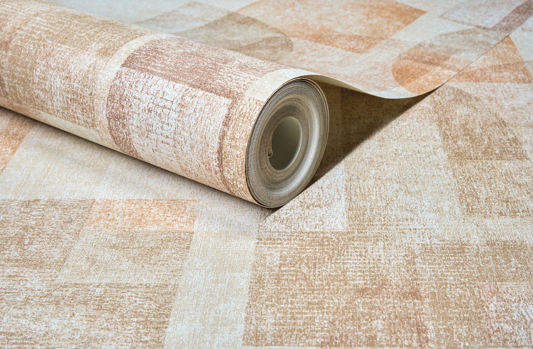 Cassandra Rust Block Geometric Wallpaper - York Wallcoverings - 4191-83033 - York Wallcoverings Wallpaper