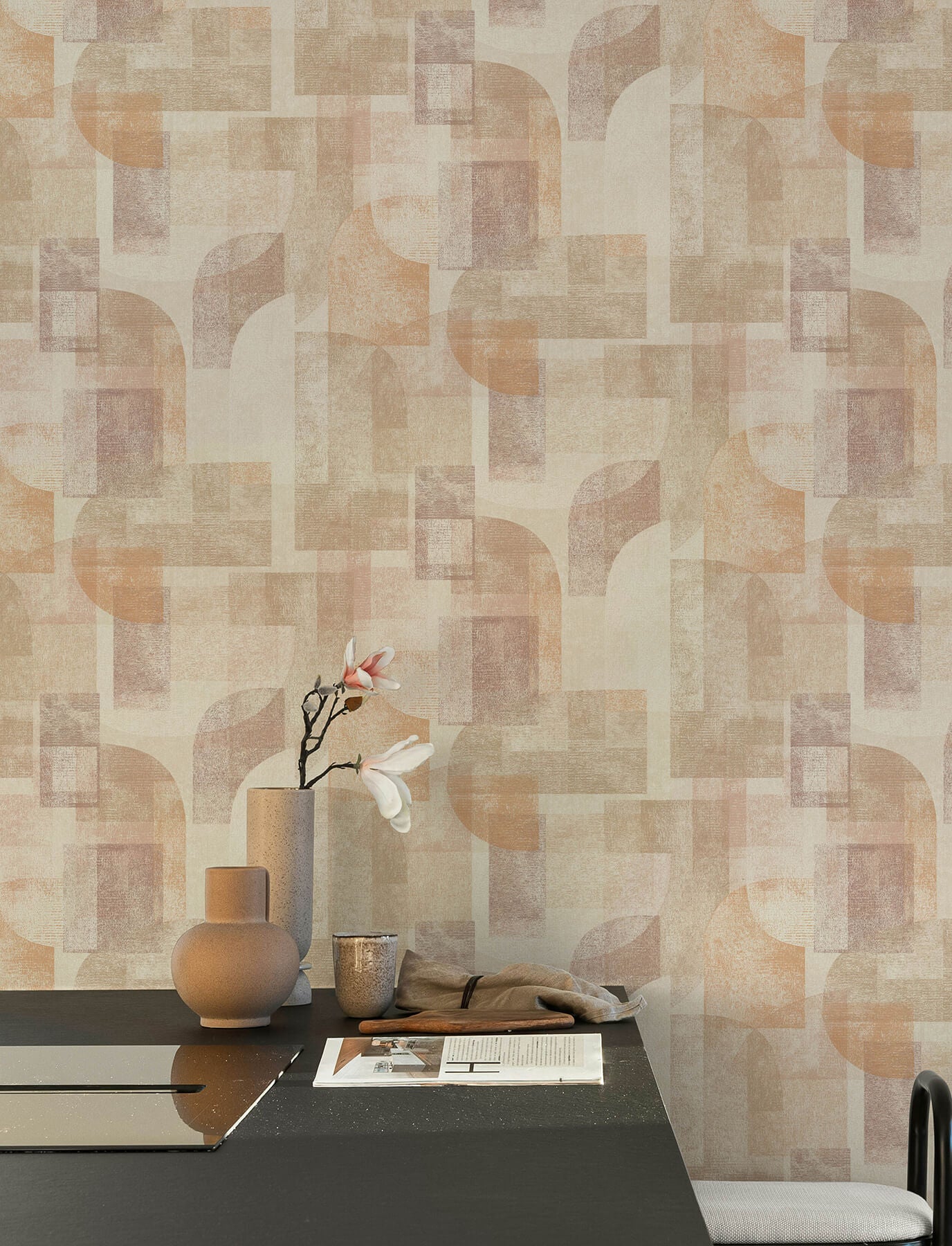 cassandra-rust-block-geometric-wallpaper-york-wallcoverings-4191-83033 - York Wallcoverings Papel pintado