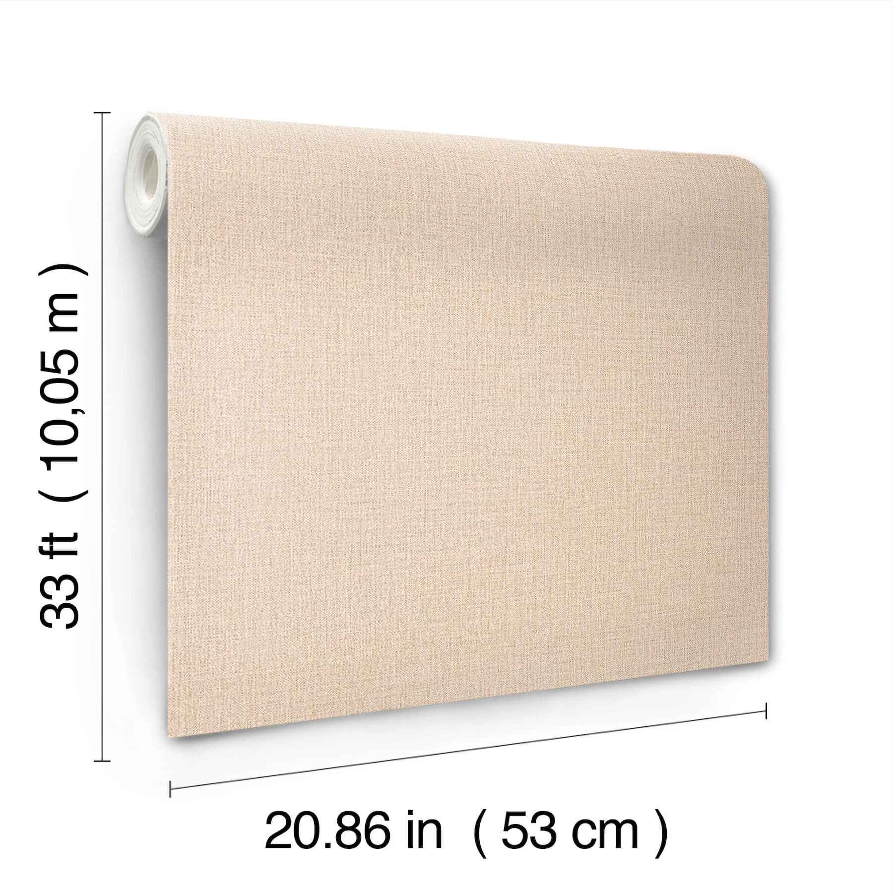 Sonia Beige Faux Linen Wallpaper - York Wallcoverings - 4191-83035 - York Wallcoverings Wallpaper