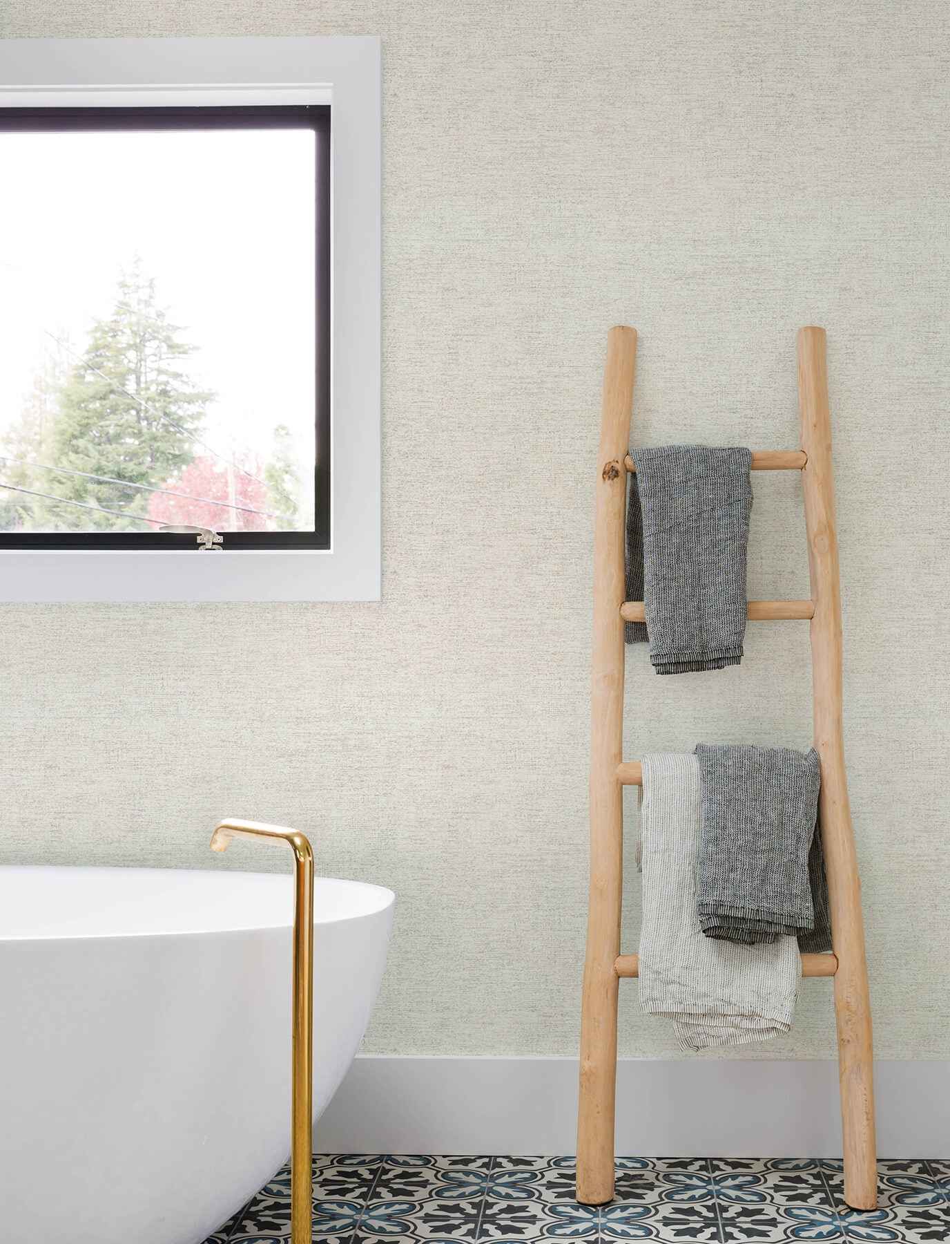 Tansy Light Grey Distressed Wallpaper - York Wallcoverings - 4191-83037 - York Wallcoverings Wallpaper