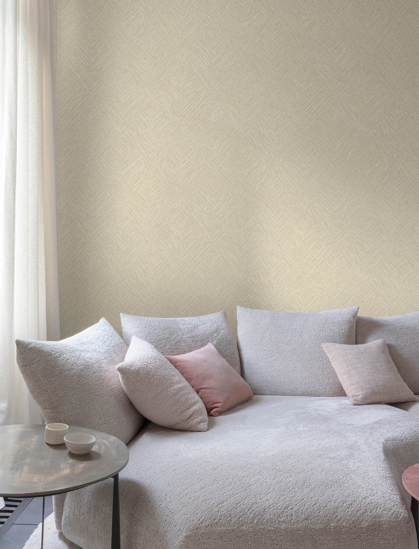 hollis-light-brown-textured-diamond-wallpaper-york-wallcoverings-4191-83044 - York Wallcoverings Papel pintado