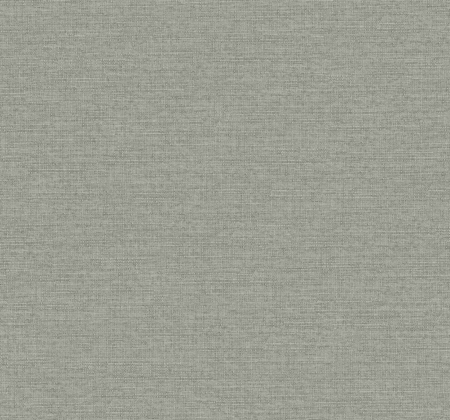 Terrene Moss Faux Linen Wallpaper - York Wallcoverings - UW1016N