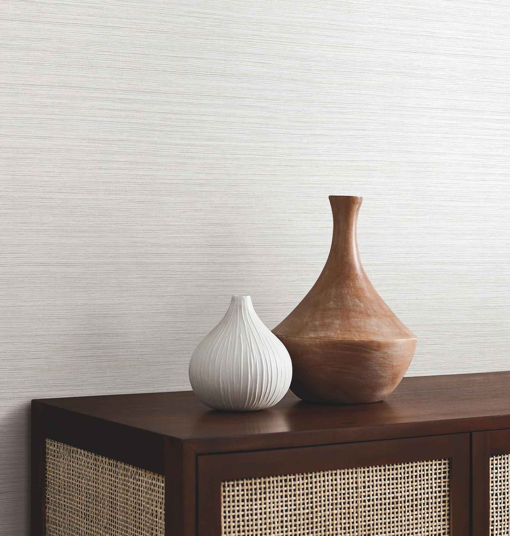 Mystic Off White Faux Grasscloth Wallpaper - York Wallcoverings - UW1033N - York Wallcoverings Wallpaper