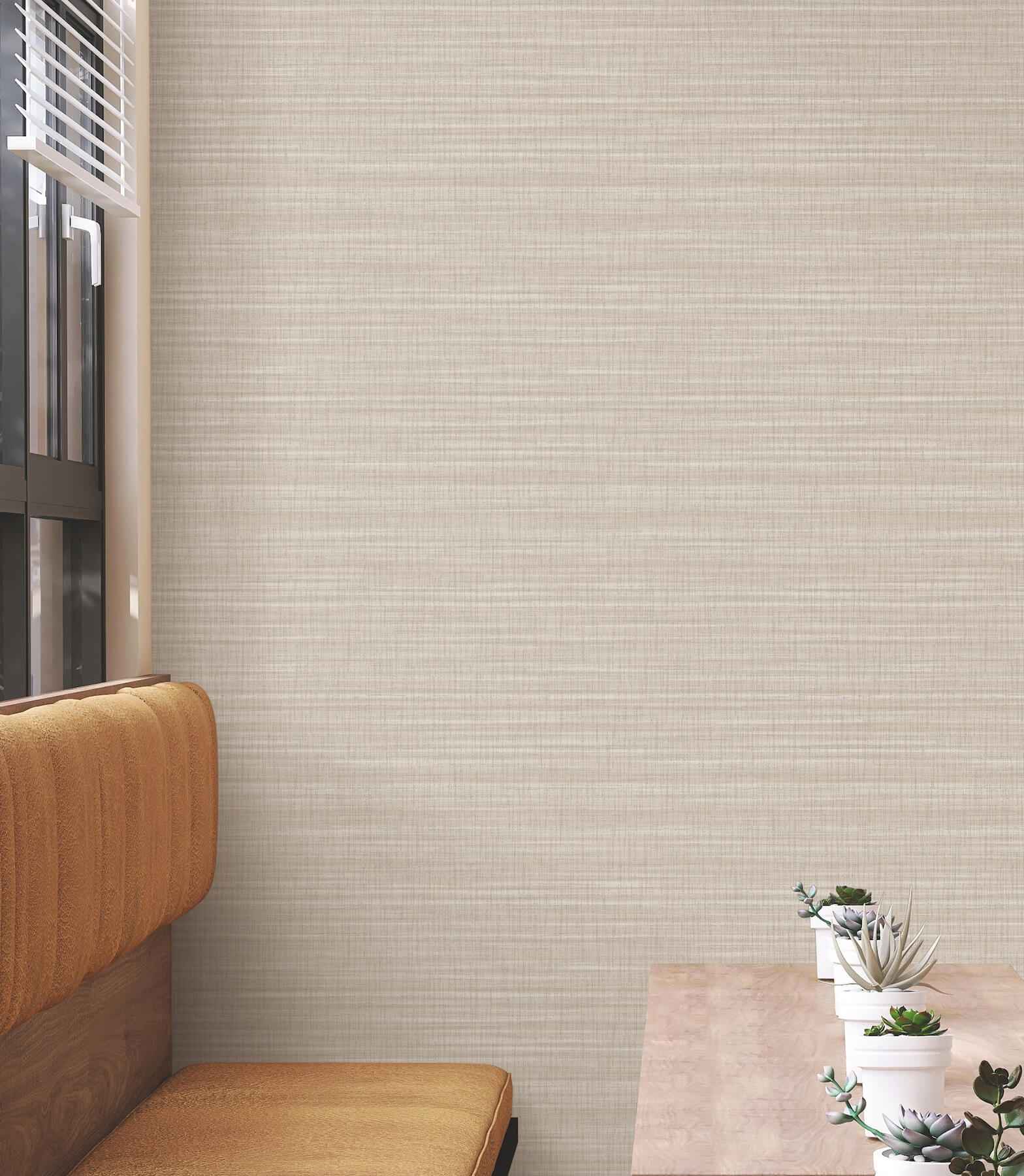 Down To Earth Beige Striated Wallpaper - York Wallcoverings - UW1043N - York Wallcoverings Wallpaper