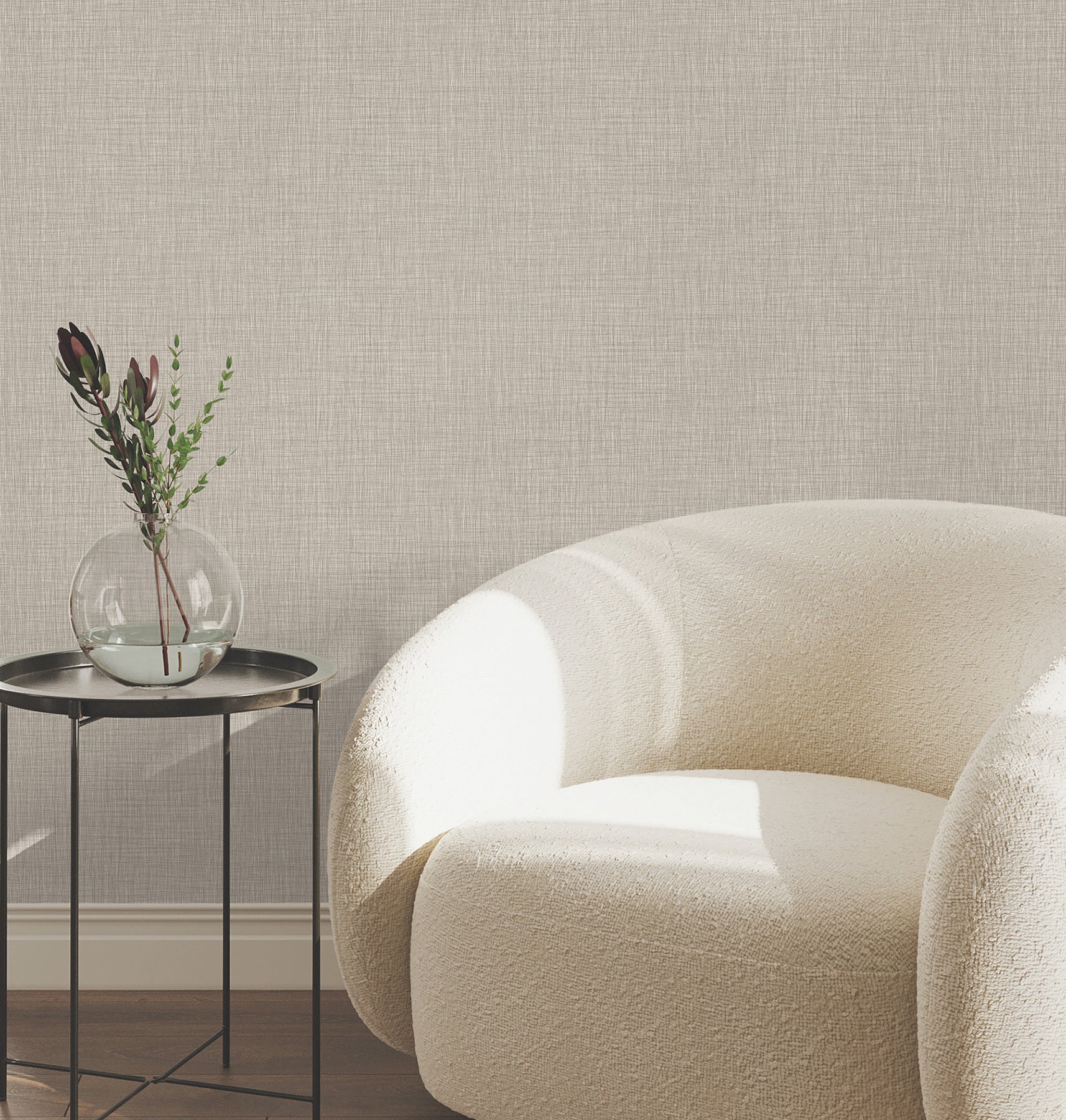 Crossover Neutral Crosshatch Wallpaper - York Wallcoverings - UW1062N - York Wallcoverings Wallpaper