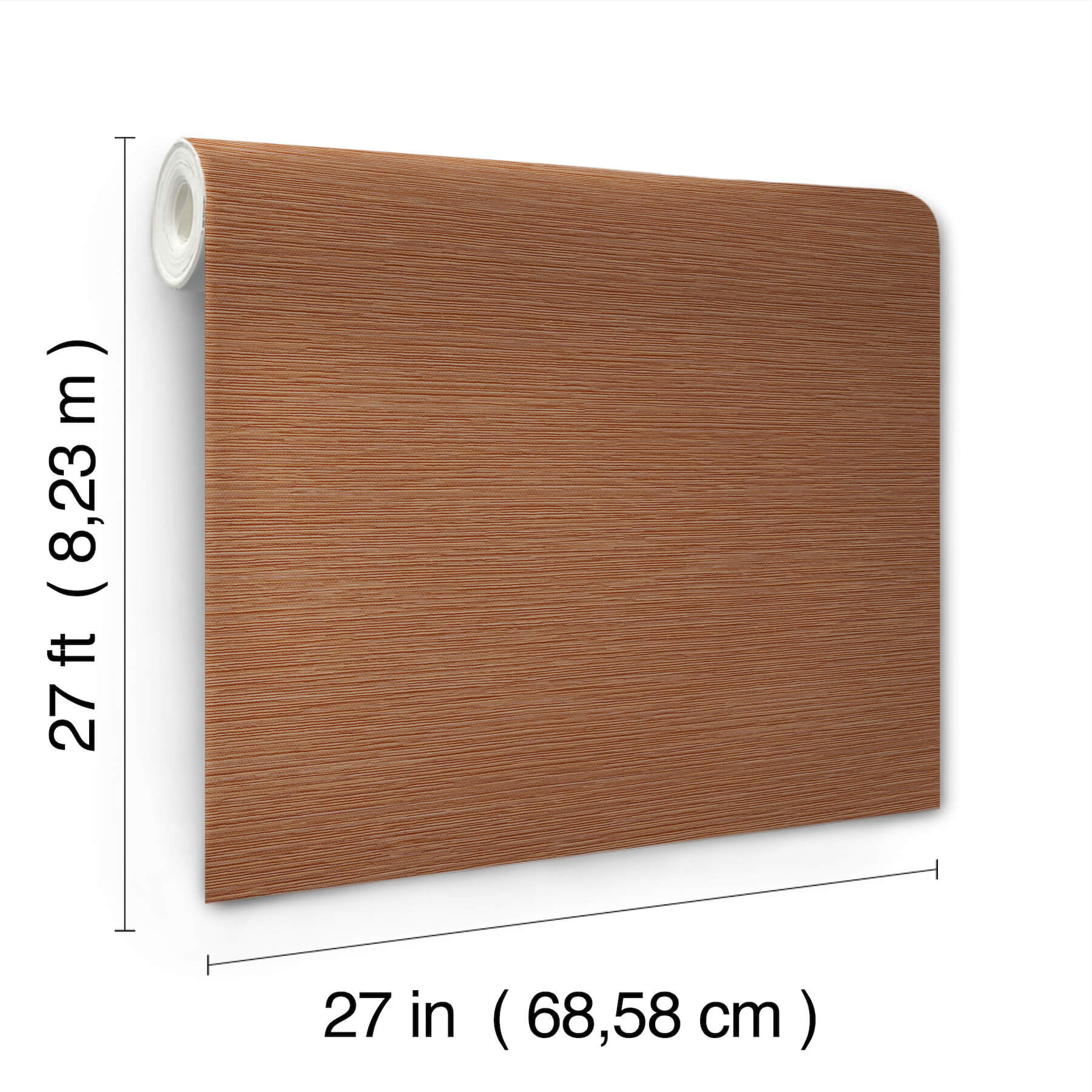 oasis-rust-faux-grasscloth-wallpaper-york-wallcoverings-uw1076n - York Wallcoverings Wallpaper