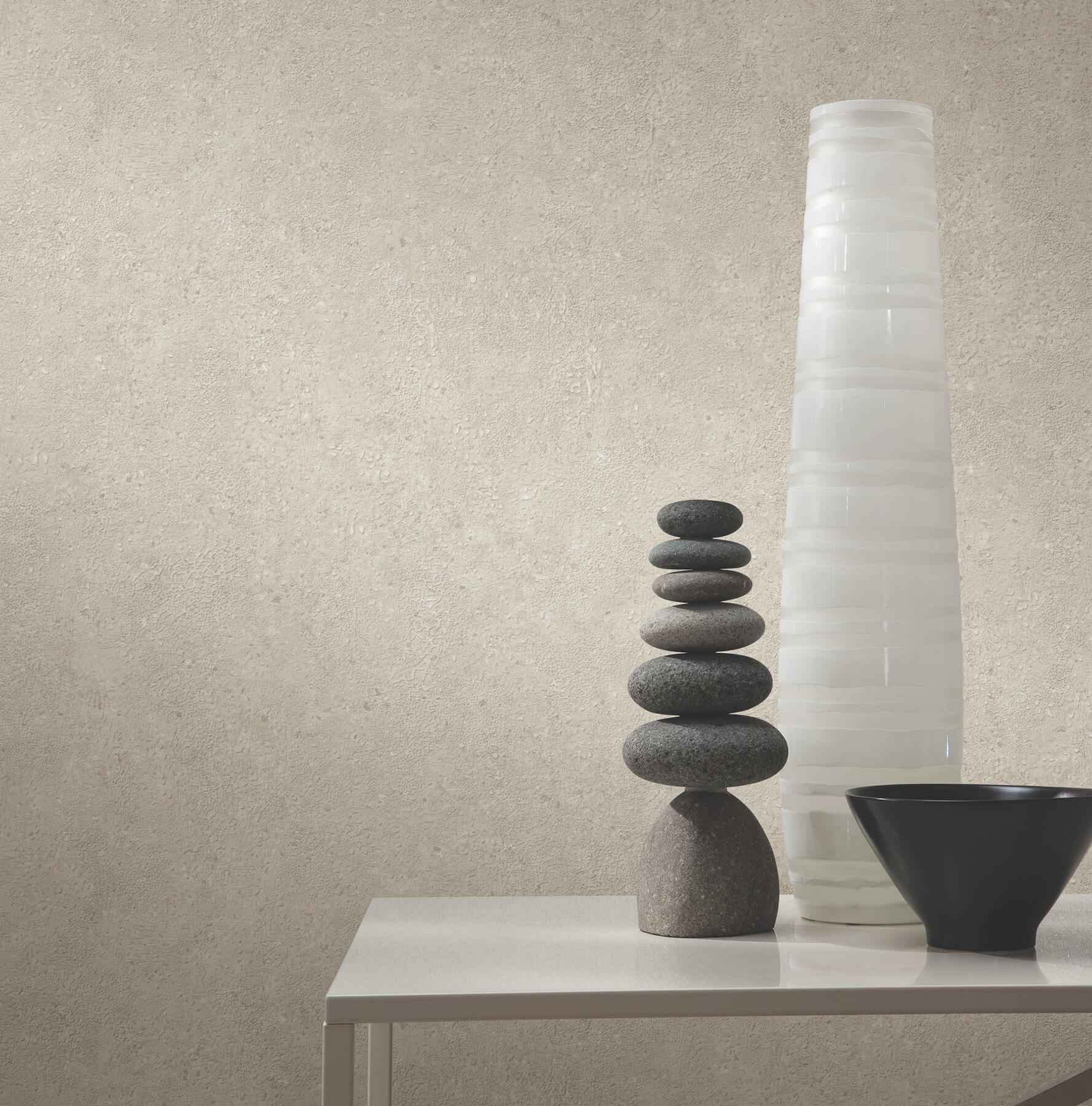 Artisan Stone Light Grey Texture Wallpaper - York Wallcoverings - UW1079N - York Wallcoverings Wallpaper